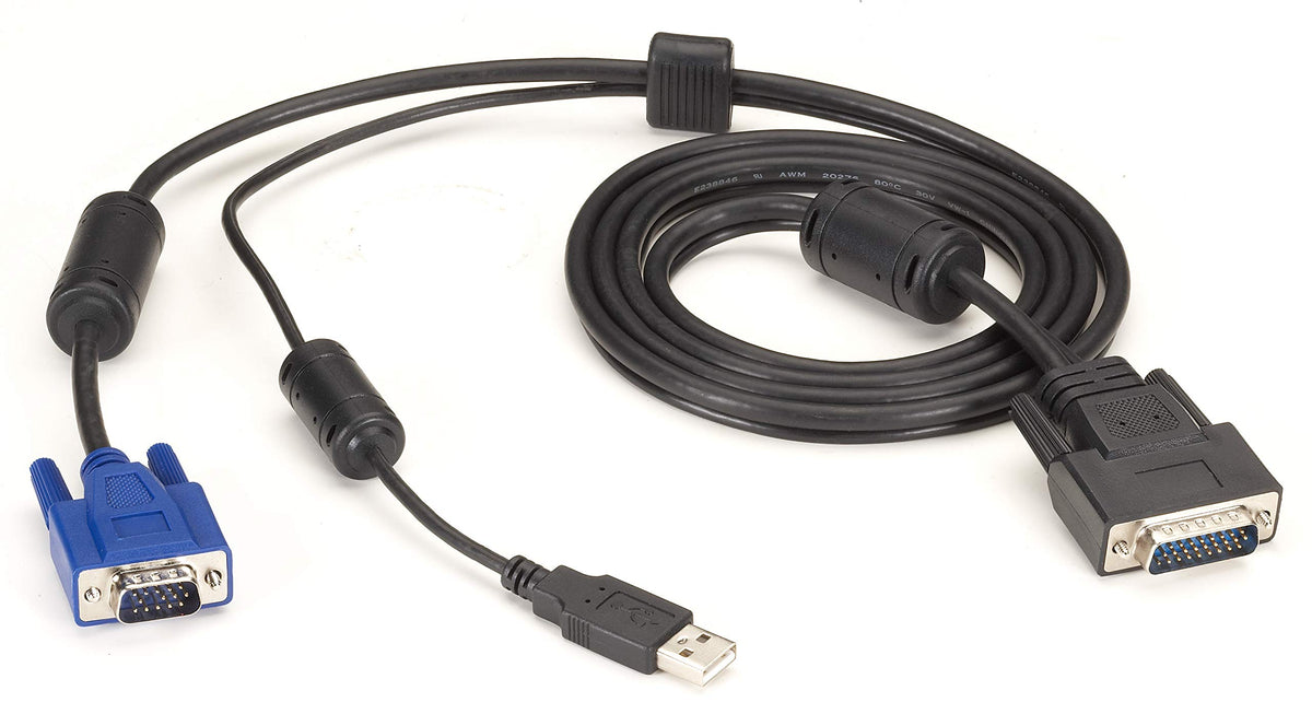 Black Box Video/Usb Cable   Hd 26 (M) To Usb, Hd 15 Without Pin 9 (M)   6 Ft   For P/N: Sw2006A Usb Eal, Sw2009A Usb Eal, Sw4006
