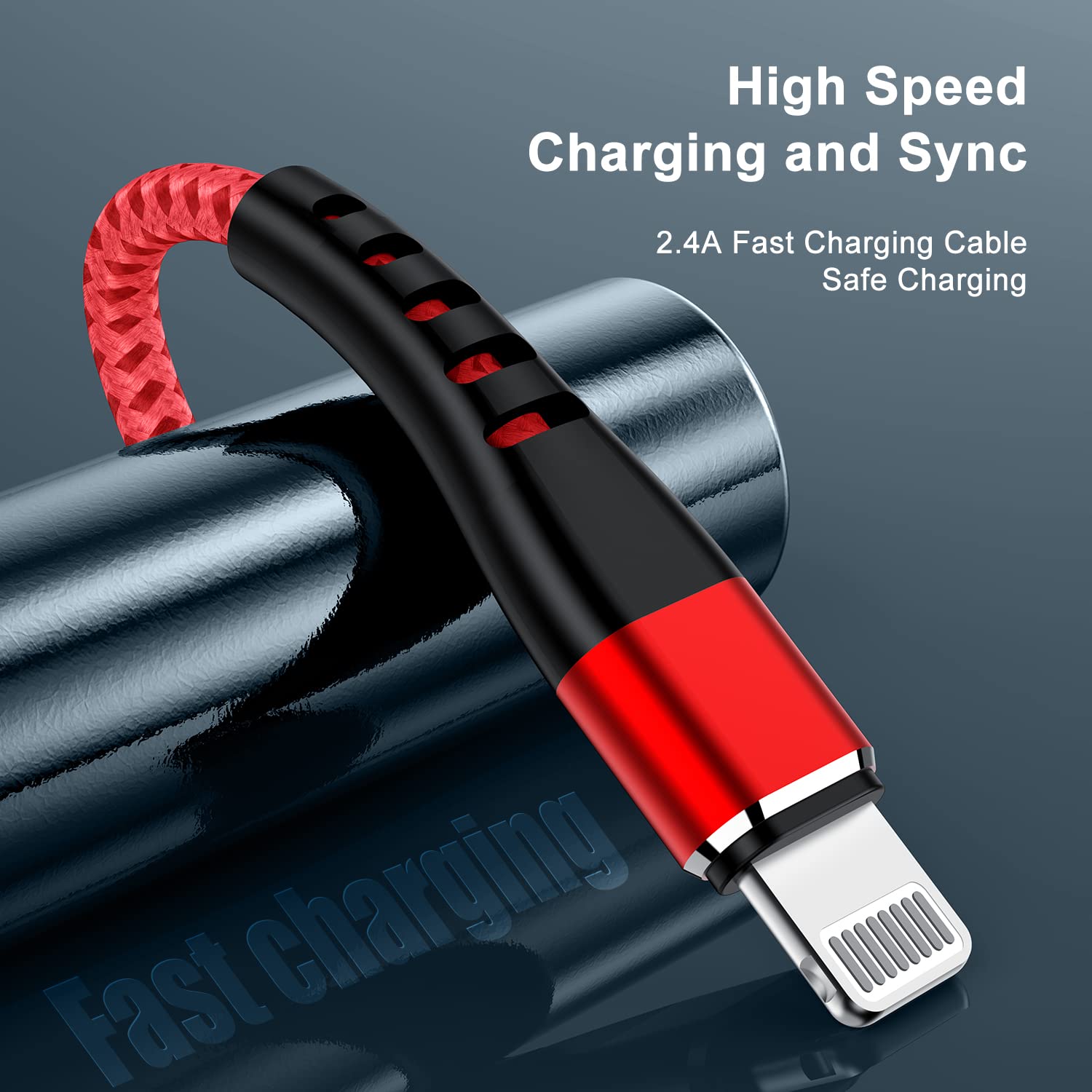Essri 2Pack For Iphone Charger Cord 3Ft, Lighting Cable 3 Feet To Usb Charging Cable, Nylon Braided Charging Cord 3 Foot Compati