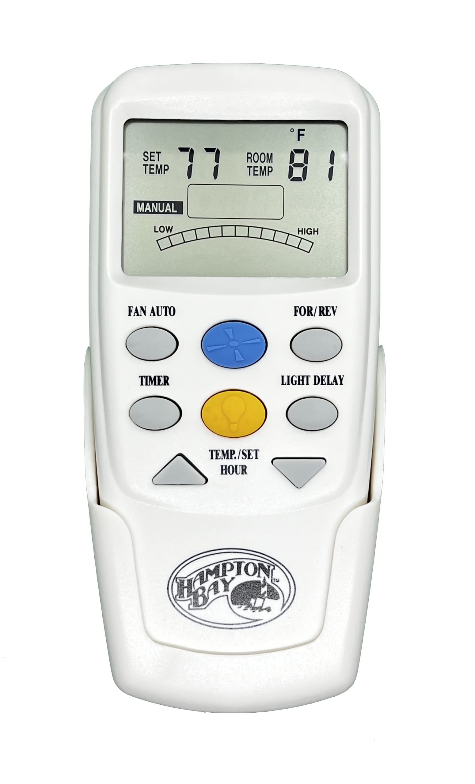 Hampton Bay Chq7096T Remote Control With Yellow Light Button