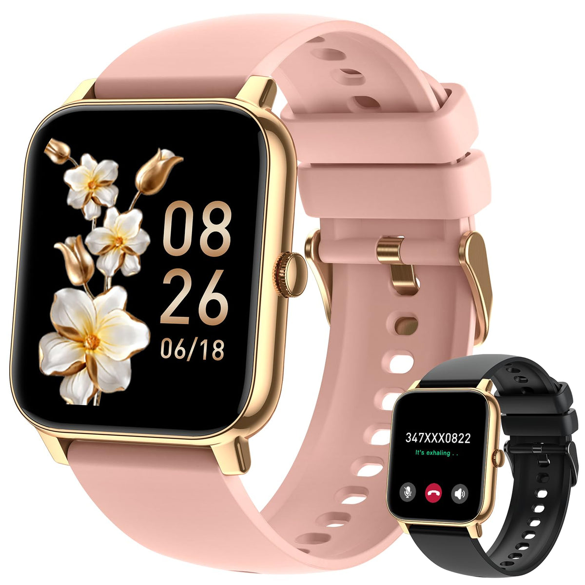 Smart Watch For Women Fitness Tracker: Smart Watches For Women Digital Mens Watches Make/Answer Call Waterproof Running Smartwat