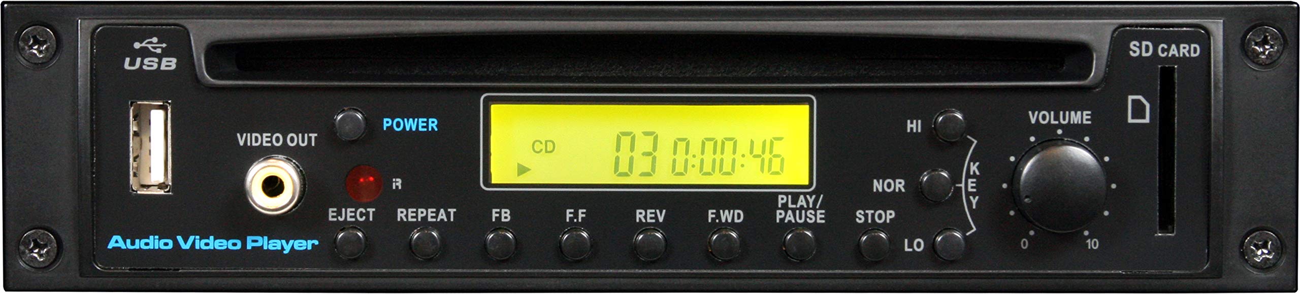 Galaxy Audio CD/DVD/MP3/SD/USB Player with Remote and Video Out for RM2 Chassis, Option J