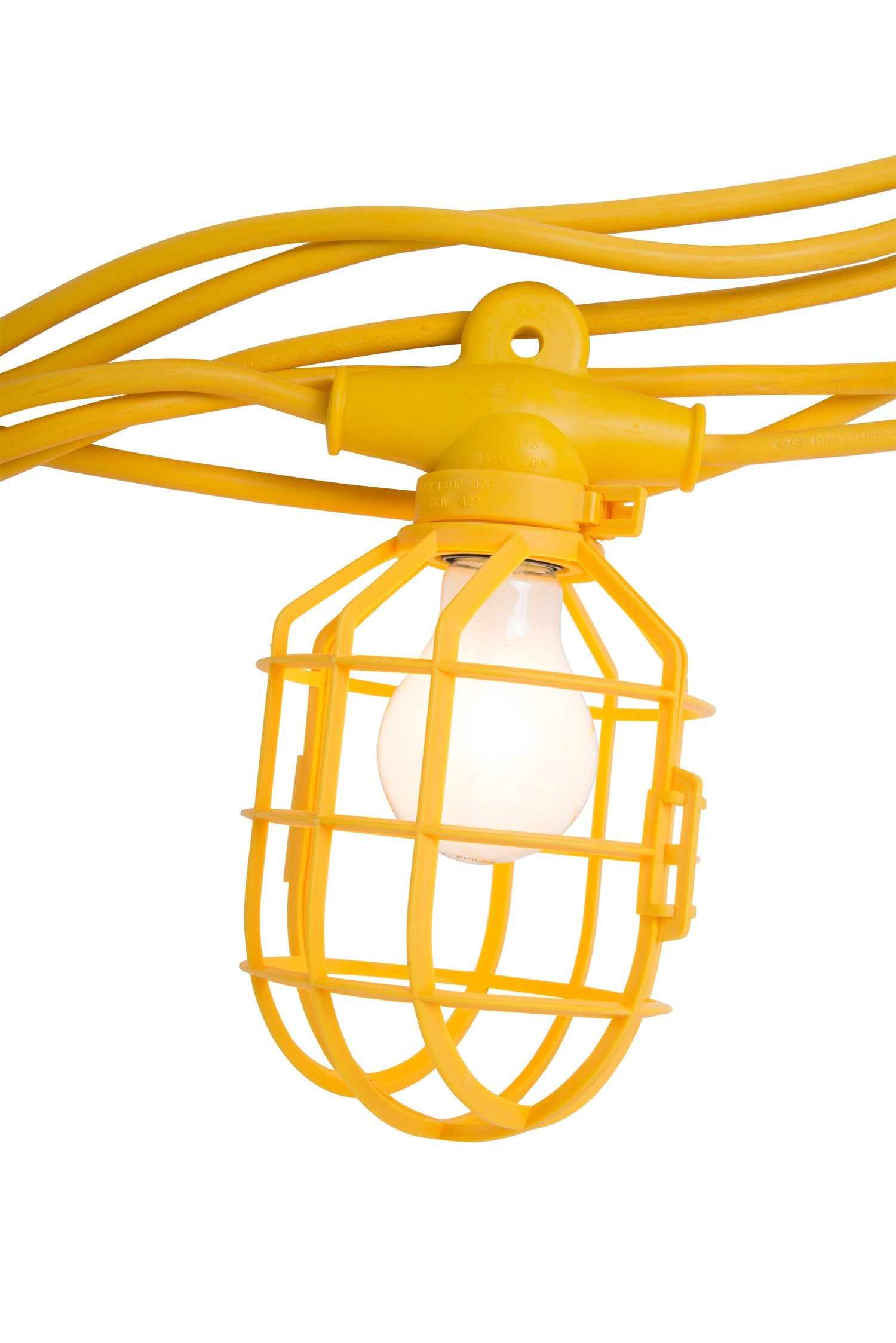 Bergen Industries Inc Gl50142Mpc 5 Light Temporary Light Stringer, 50 Ft, 14 Awg , Yellow