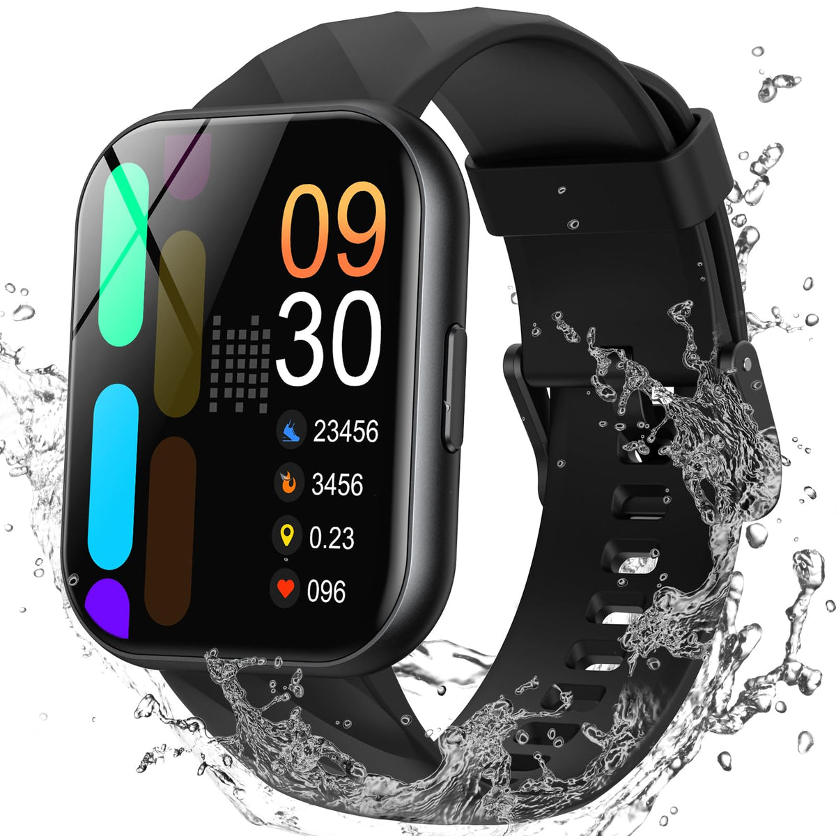 Parsonver Smart Watch, 5Atm Waterproof Watch For Swimming, Fitness Activity Tracker With 110+ Sports Modes, Heart Rate/Sleep/Spo