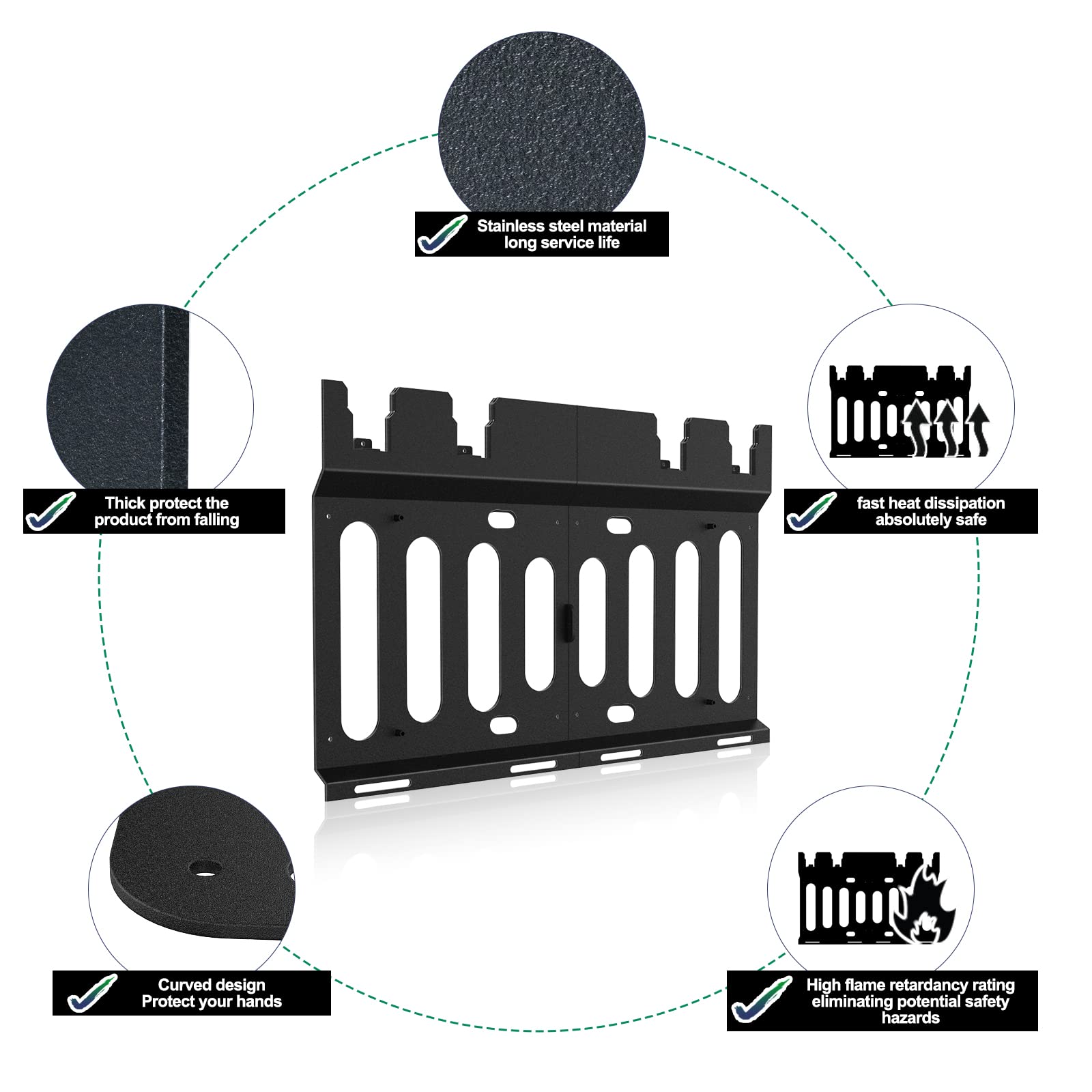Demao Wall Mount Bracket For Dewalt Dcb104 Charger&Battery, Heavy Duty Drill And Battery Holder For Dewalt Wall Mount Metal Tool