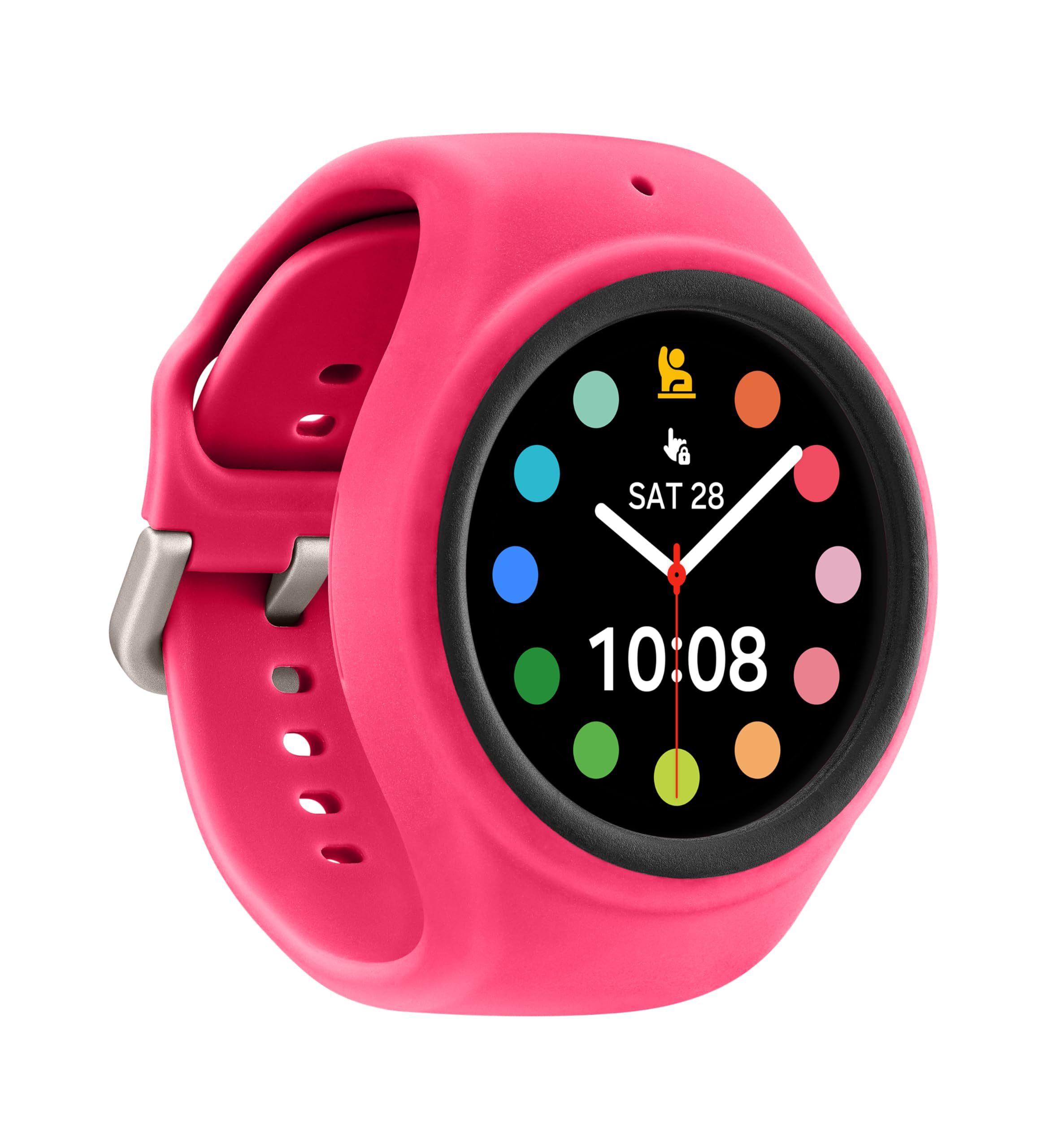 Samsung Galaxy Watch Kids Band For Galaxy Watch 4/5/6/7/Fe, Smartwatch Replacement Strap For Kids, Silicone Small, Gp-Tyl305Ambr