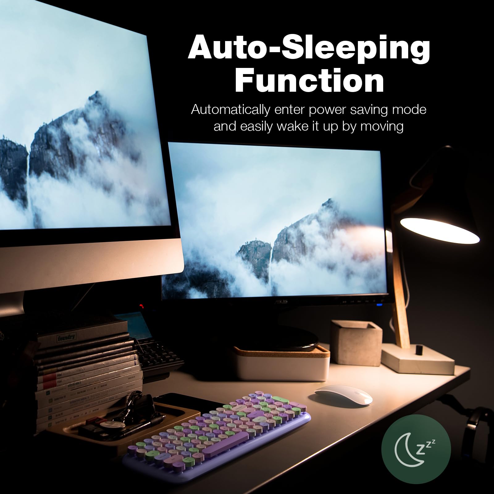 Mofii Wireless Bluetooth Keyboard For Mac, Ipad, Iphone, Pc, Laptop & Android, Connect Up To 3 Devices Simultaneously, Portable