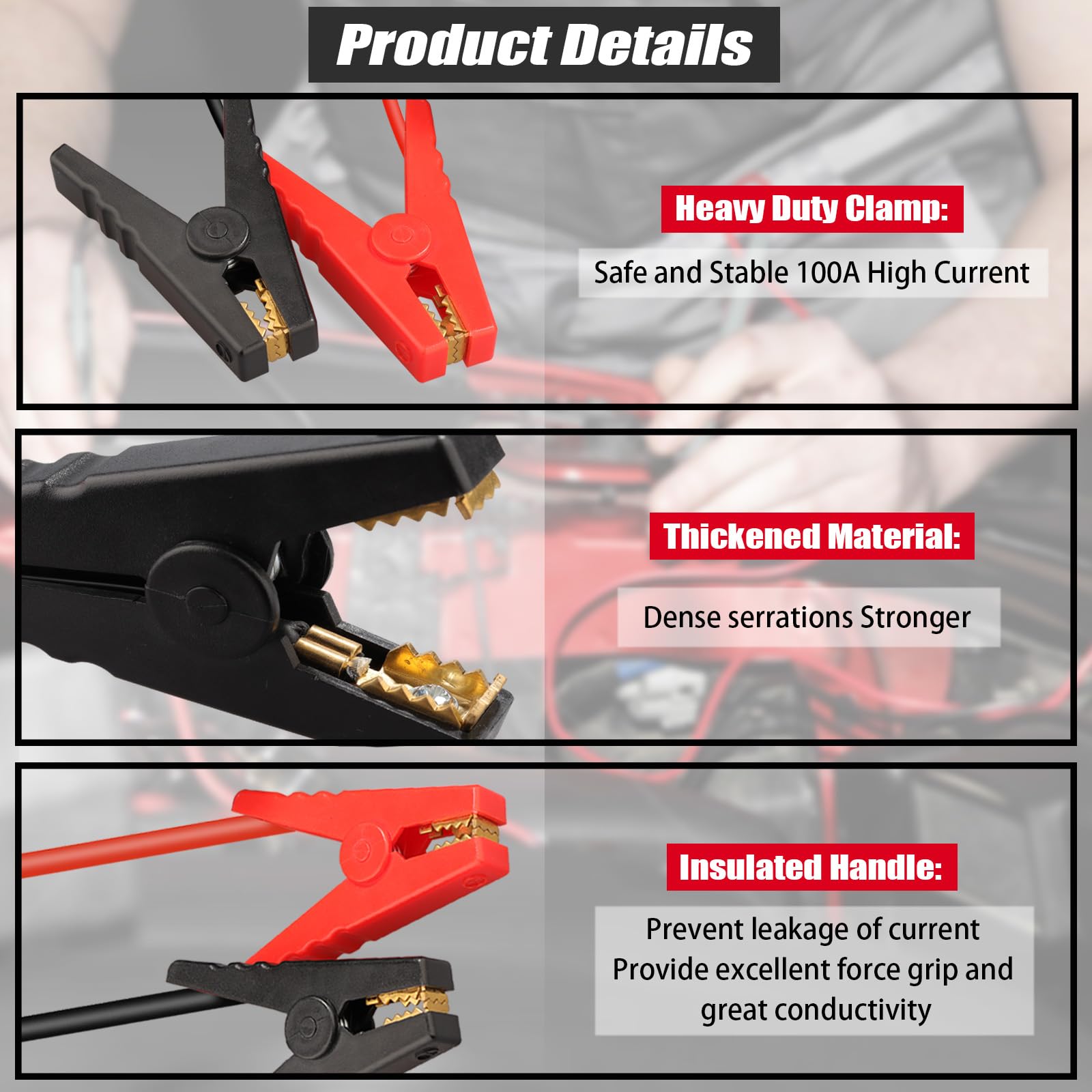 Jump Starter Adapter For Milwaukee M18 Battery, 12V Portable Car Jump Cables, Automotive Booster Cable Adapter, Jump Starting De