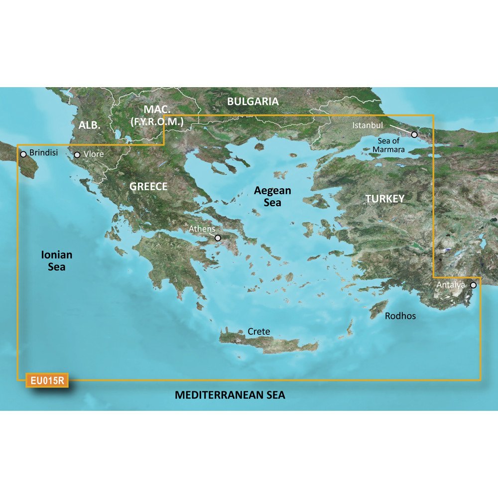 Garmin BlueChart g2 Vision - VEU015R - Aegean Sea & Sea of Marmara - SD Card