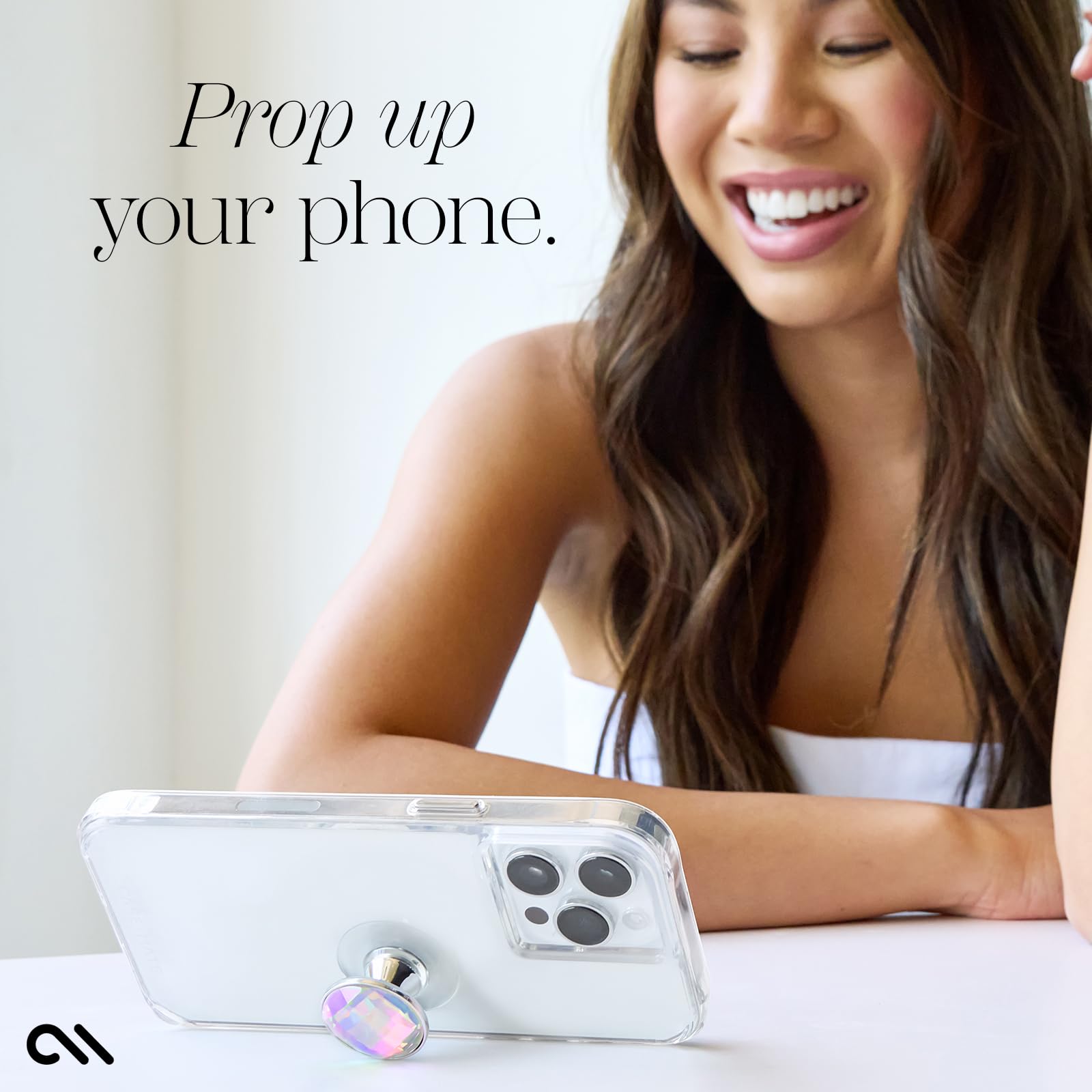 Case-Mate Minis - Soap Bubble Cell Phone Stand/Grip - Suction Cup Cell Phone Holder [Removable For Wireless Charging] For Iphone