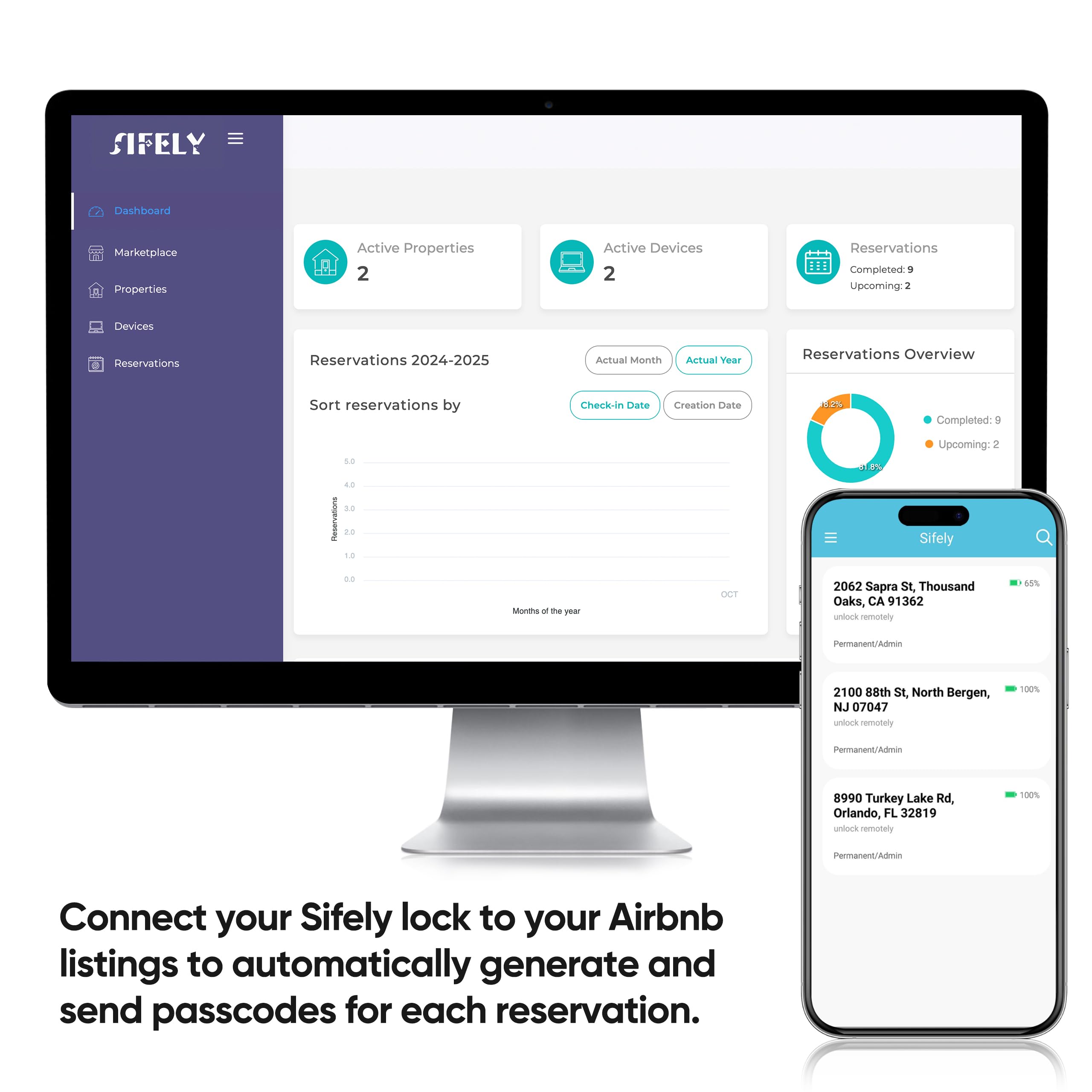 Keyless-Entry Fingerprint Smart Door Lock: Sifely Digital Electronic Lock With Code Passcode, Electric Door Knob, Biometric Door
