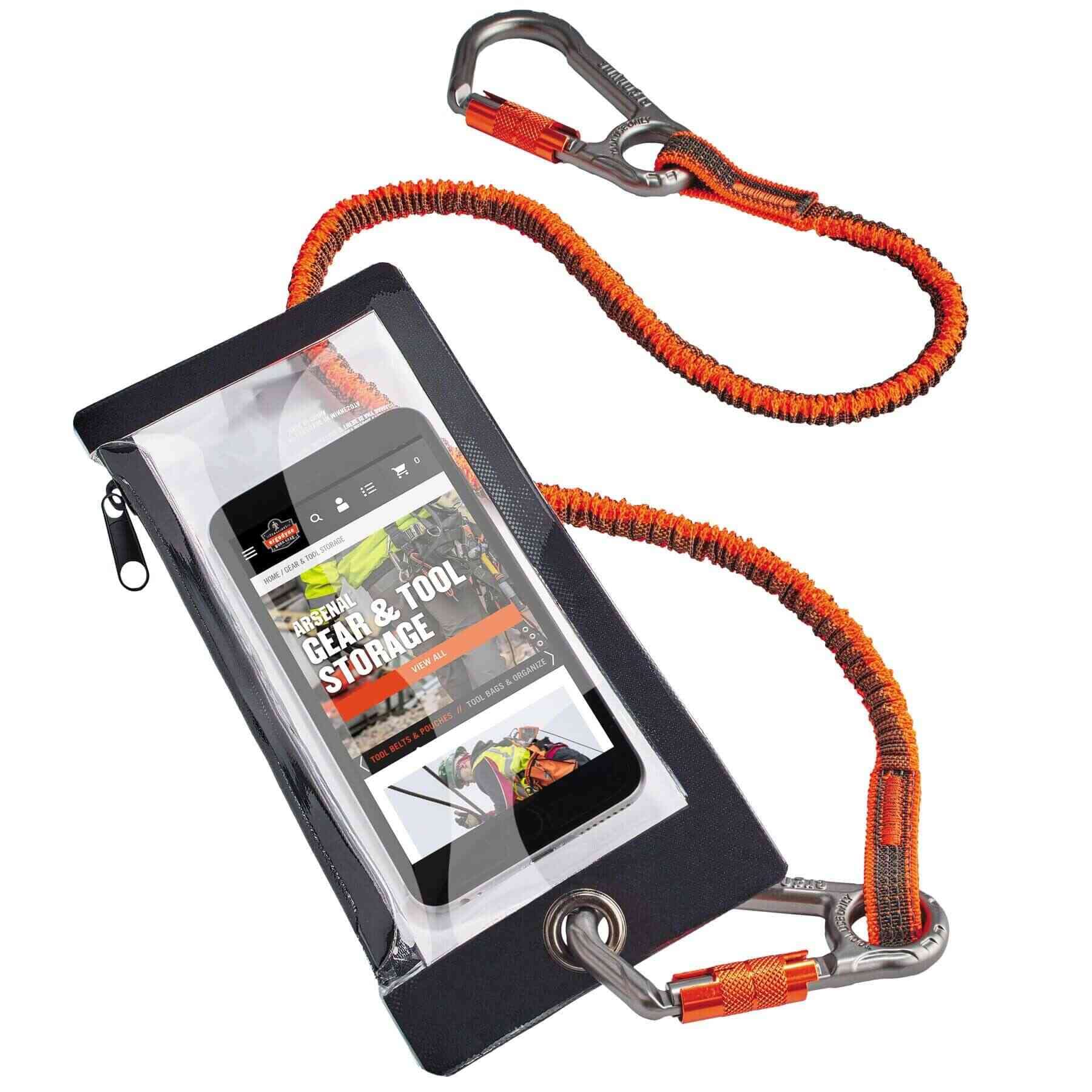 Ergodyne Squids 3760P Water Resistant Cell Phone Pouch Plus Size Clear