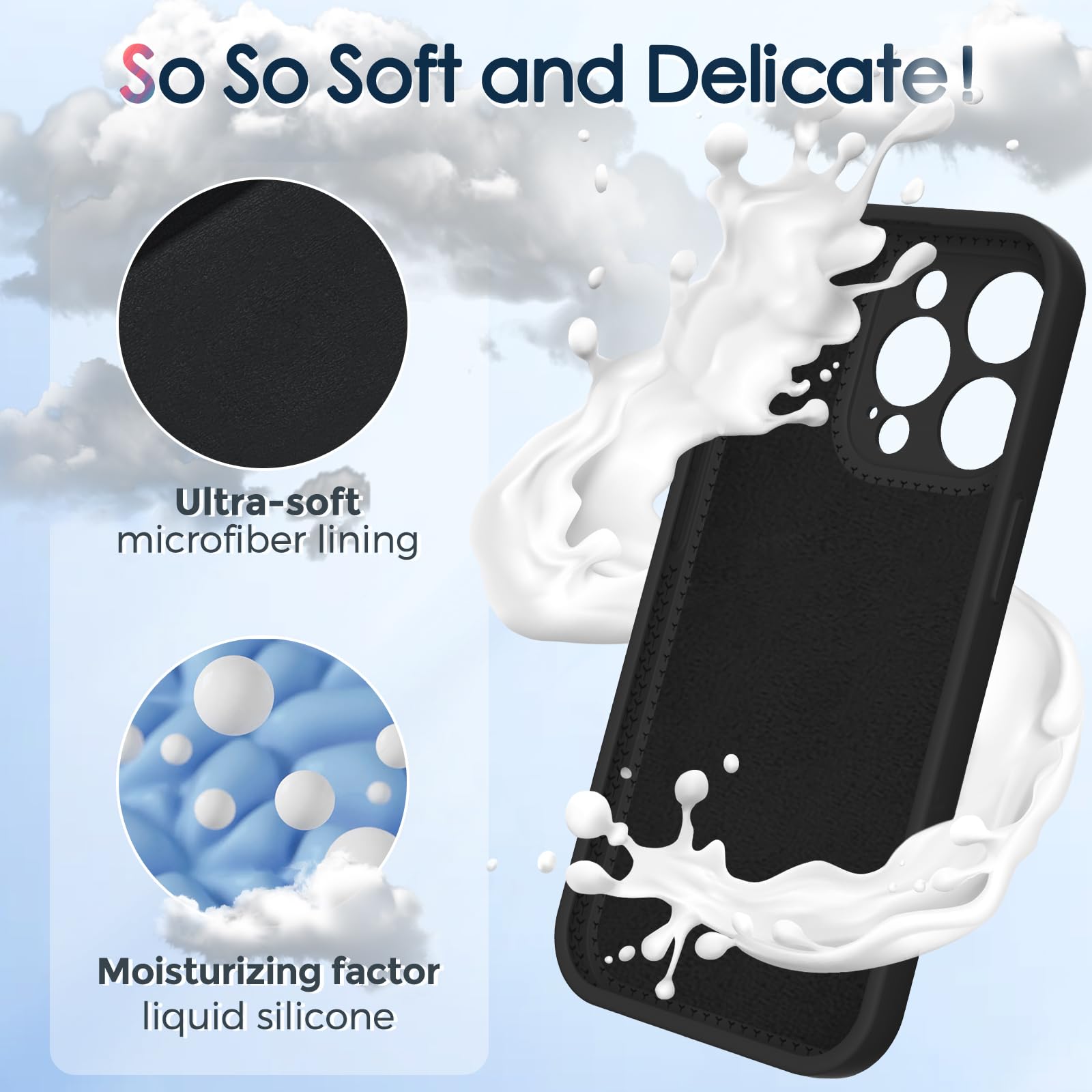 Kmambag Mag Ring Designed For Iphone 14 Pro Max Case, Liquid Silicone [Moisturizing Factor] Extreme Soft Slim Phone Case With St