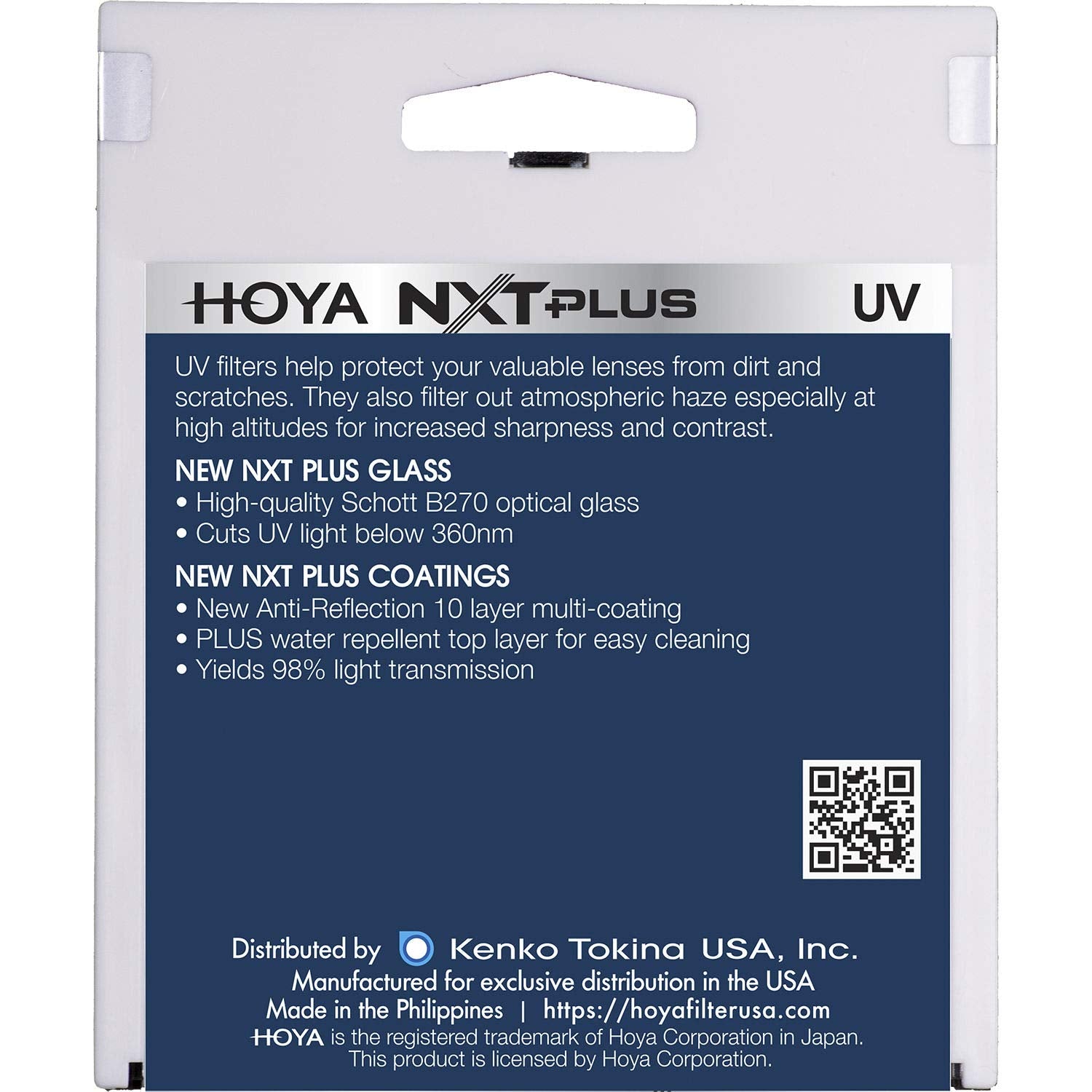 Hoya Nxt Plus 52Mm Uv Filter   Schott B270 Clear Glass With 10 Layer Hmc Multi Coating For 98% Light Transmission, Waterproof To