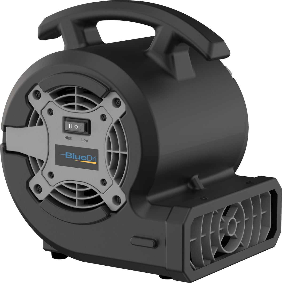 Lasko Bluedri Portable 1/8 Hp Mini Multi Purpose Air Mover Blower Utility Fan For Home, Carpet And Floor Drying, Black, Bd Vp 15