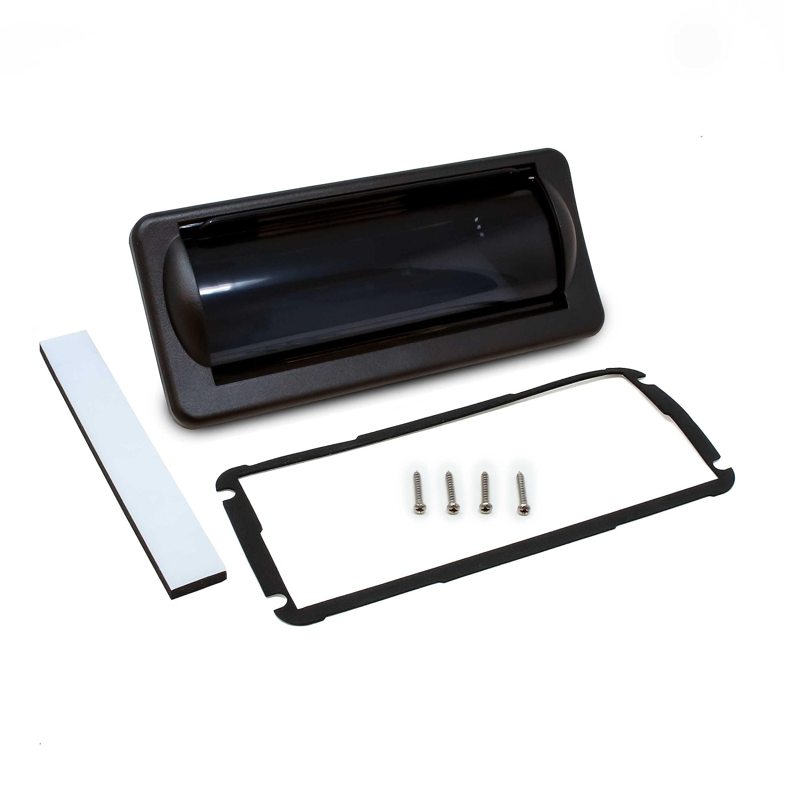Creative Audio Camc1B Marine Single Din Radio Mounting Kit With Retractable Cover (Black)