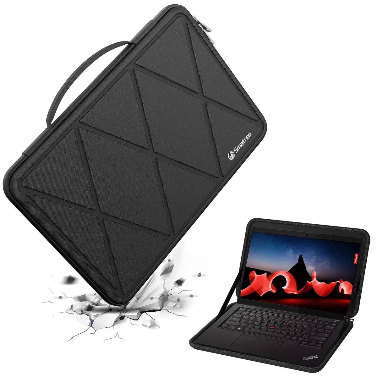 Smatree Hard EVA Protective Sleeve Compatible for 15.6 inch Lenovo ThinkPad L15 Gen 4, for ThinkBook 15p/15 Gen 3/4, IdeaPad 1/1i/3i/3/5/5i/Slim 3i/Slim 3, Lenovo V15/LOQ Essential Gen 9 Case (X8274)