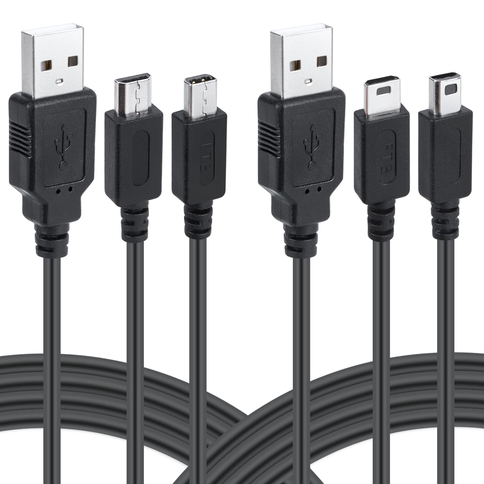 Funturbo All-in-1 DS Charger, 3DS DS Lite Charger Cable USB Charging Cord for Nintendo 3DS/3DS XL/2DS/2DS XL/DSi/DSi XL/DS Lite 