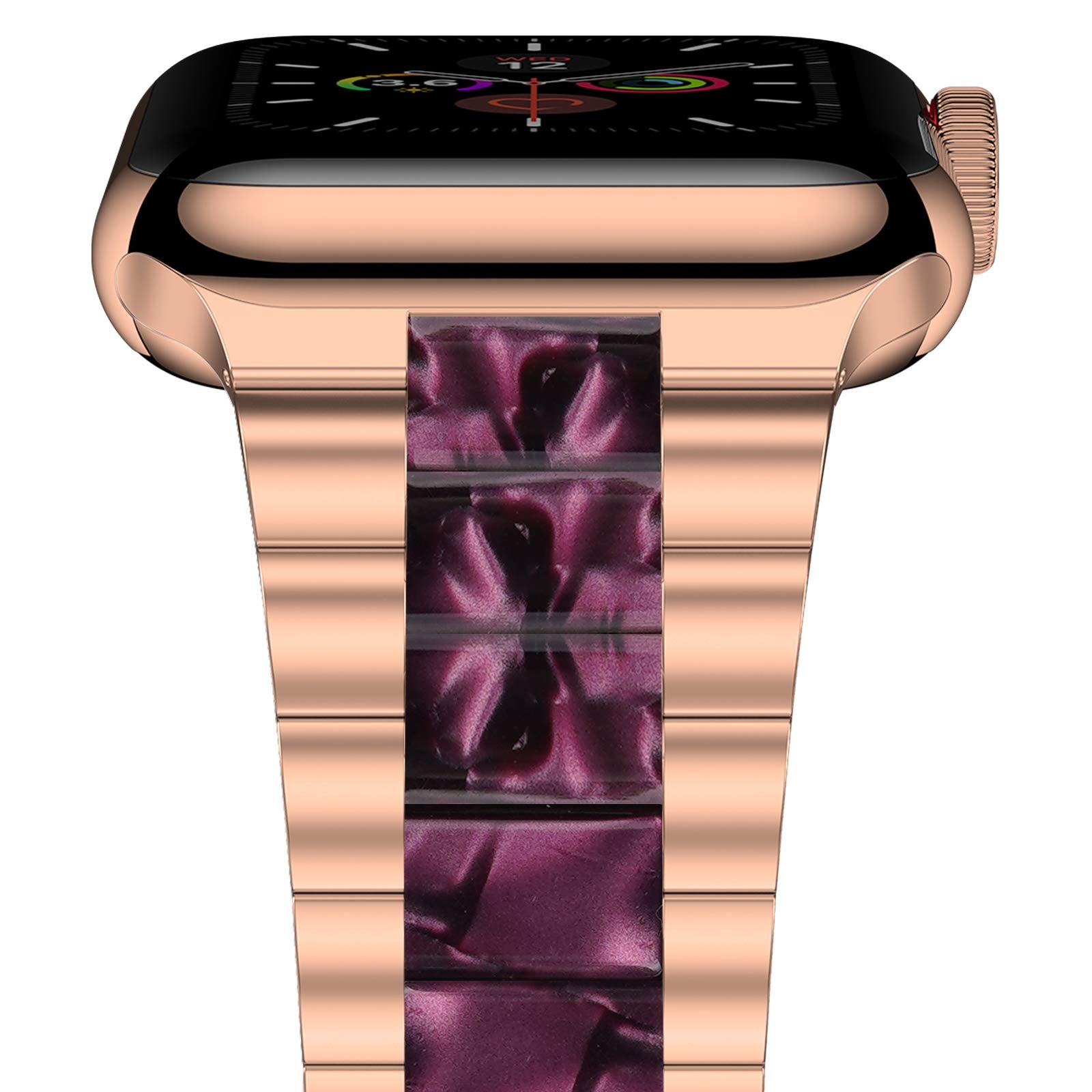 Iiteeology Compatible With Apple Watch Band 49Mm 45Mm 44Mm 42Mm, Light Resin With Stainless Steel