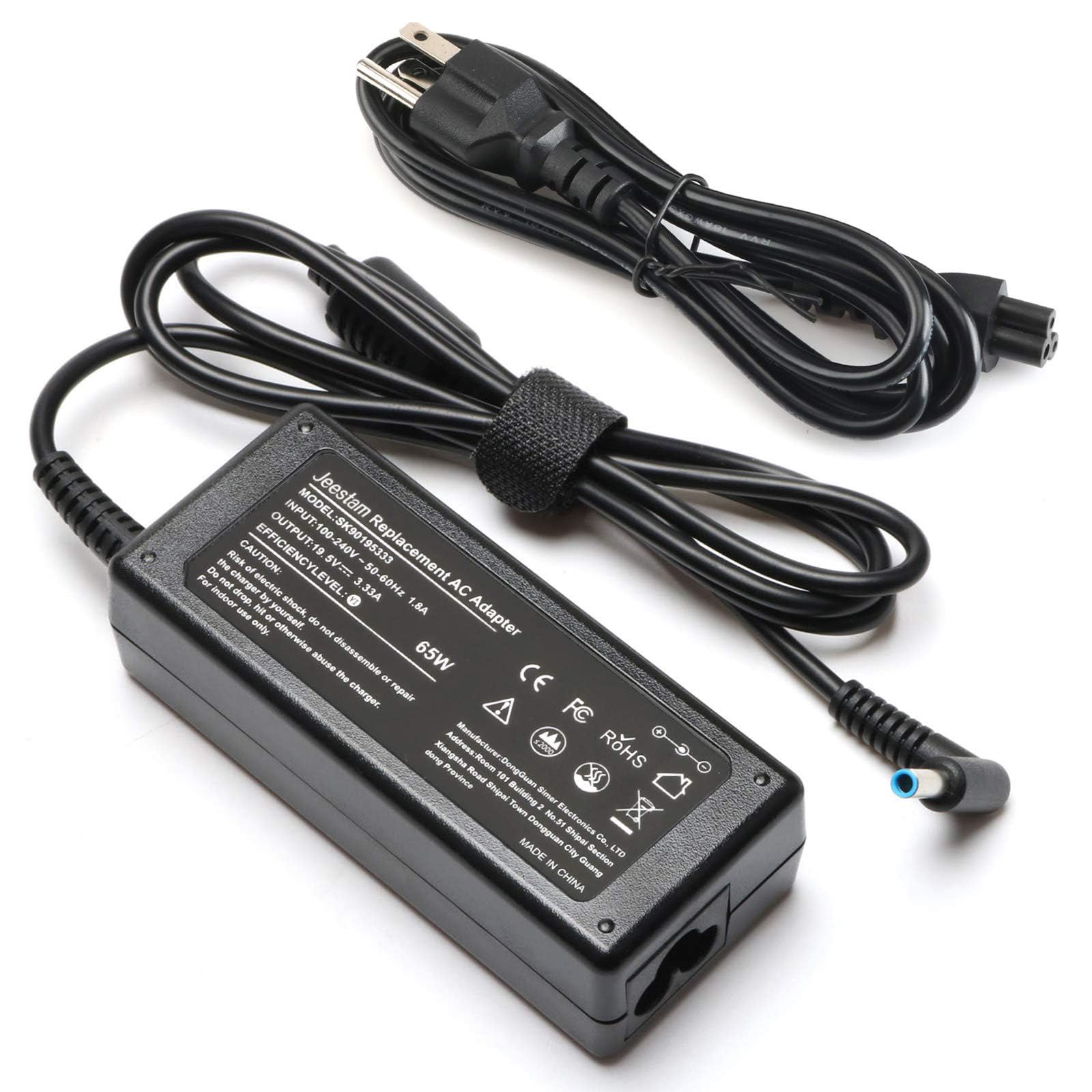65W Laptop Charger Replace For Hp Probook 640 G2 650 G2 430 G3 440 G3 450 G3 455 G3 470 G3 450 G6 Elitebook 820 830 840 850 G6 G3 G4 G5 G7 725 745 755 G3 G4 G5 G6 Adapter Power Cord