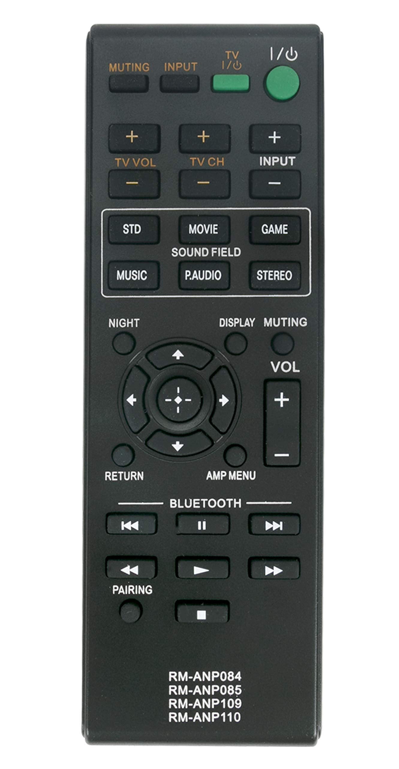 New Rm Anp109 Replaced Remote Fit For Sony Audio Vidio System Ht Ct260 Sa Ct260 Ht Ct260C Ht Ct260H Ht Ct260Hp Sa Ct260H Sa Wct2