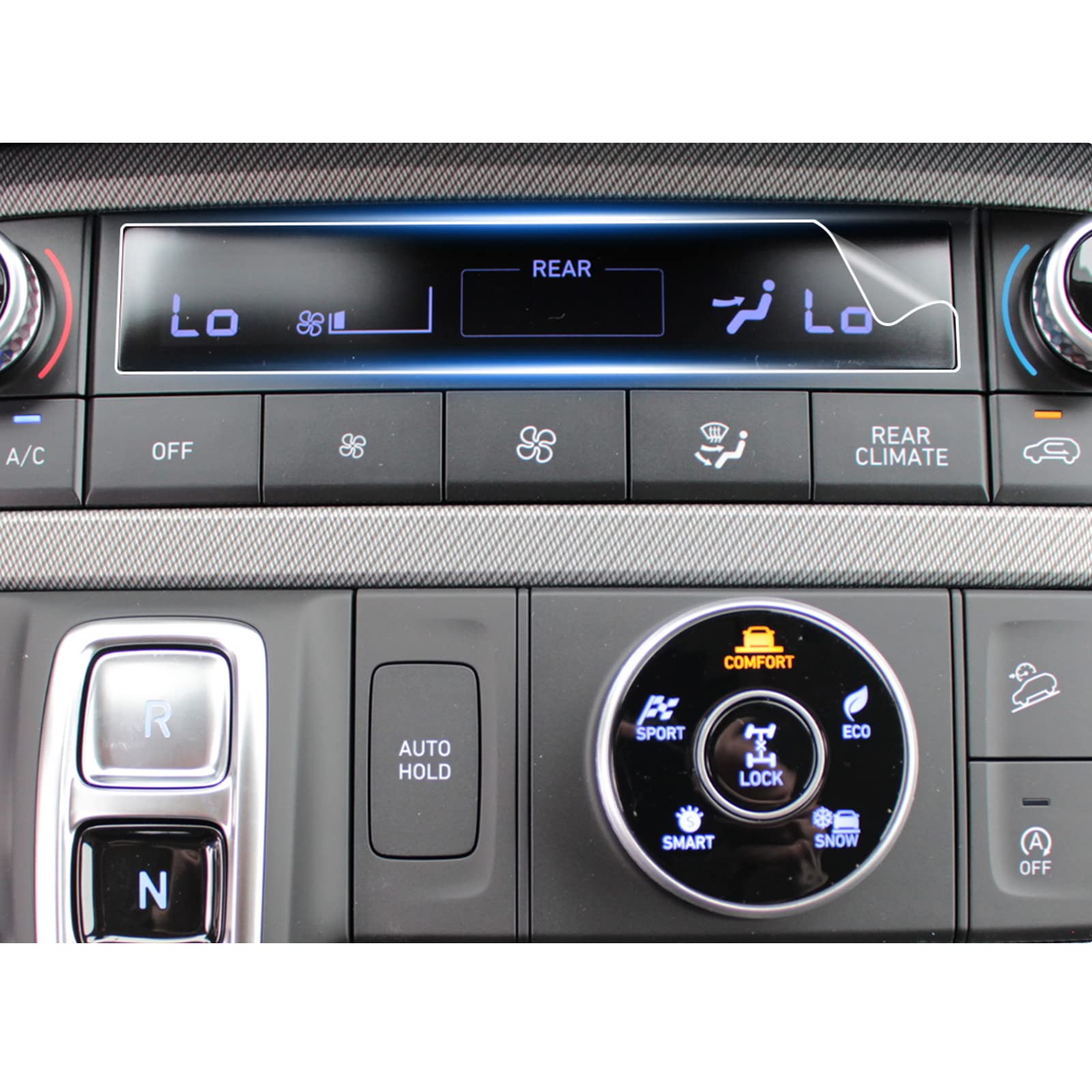 Shaohao For 2024 2025 Hyundai Palisade Screen Protector 2025 Palisade Ac Panel Screen Protector, For 2023 2024 2025 Hyundai Palisade Accessories (Sel/Xrt/Limited) Air Conditioner Screen Cover 2 Pcs