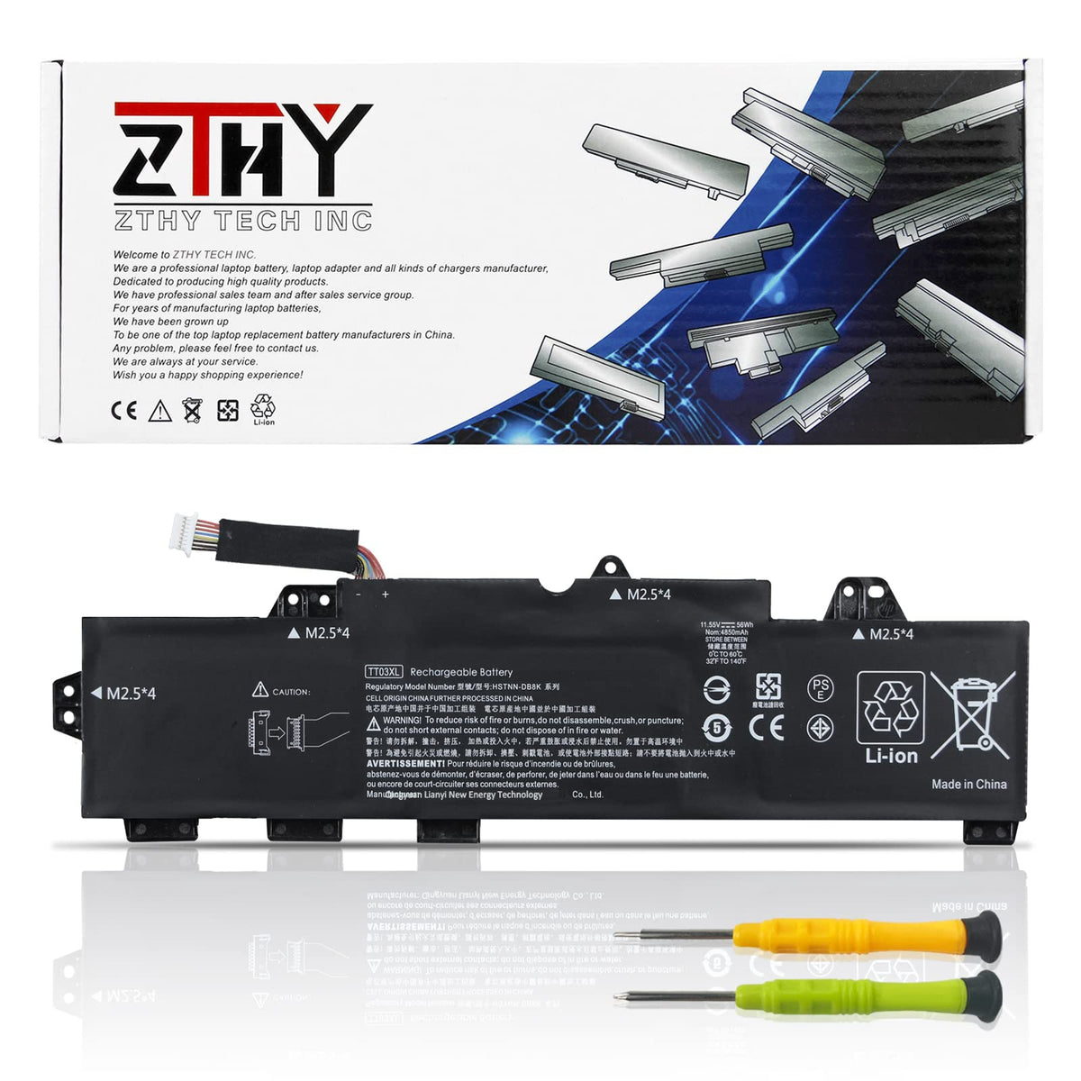 Zthy Tt03Xl 933322 855 932824 421 Laptop Battery Replacement For Hp Elitebook 755 G5 /850 G5 /850 G6, Zbook 15U G5 /15U G6 Serie