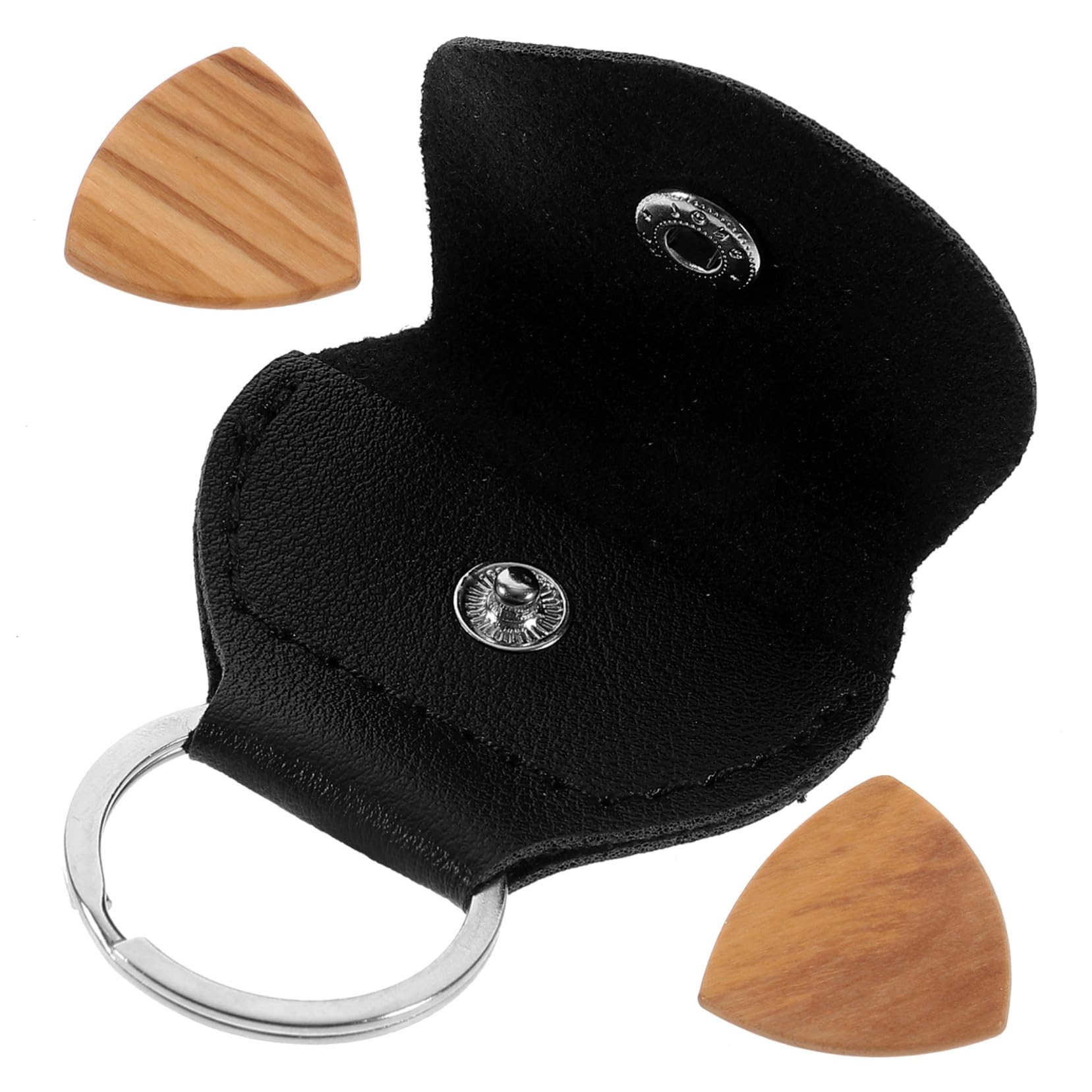 Supvox Keychain Guitar Pick Case Holder Compact Guitar Pick Storage Bag For Guitarists