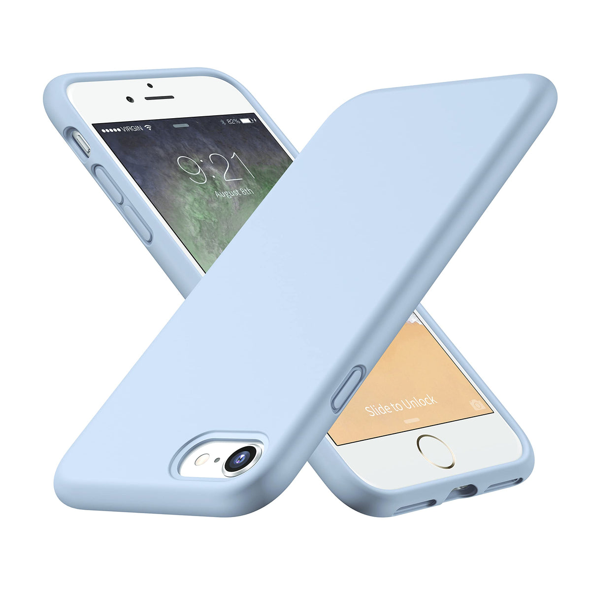 Cellever Ultra Durable Silicone Case For Iphone Se 2022/2020 Iphone 7/8 Military Grade Drop Protection [3 Layers] [Slim Fit] Sho