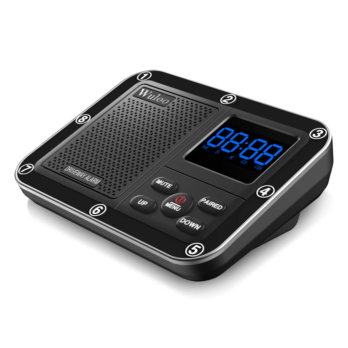 Expandable For Wuloo 1/3 Mile Wireless Outside Driveway Alarm (Receiver Only For Expandable Black)