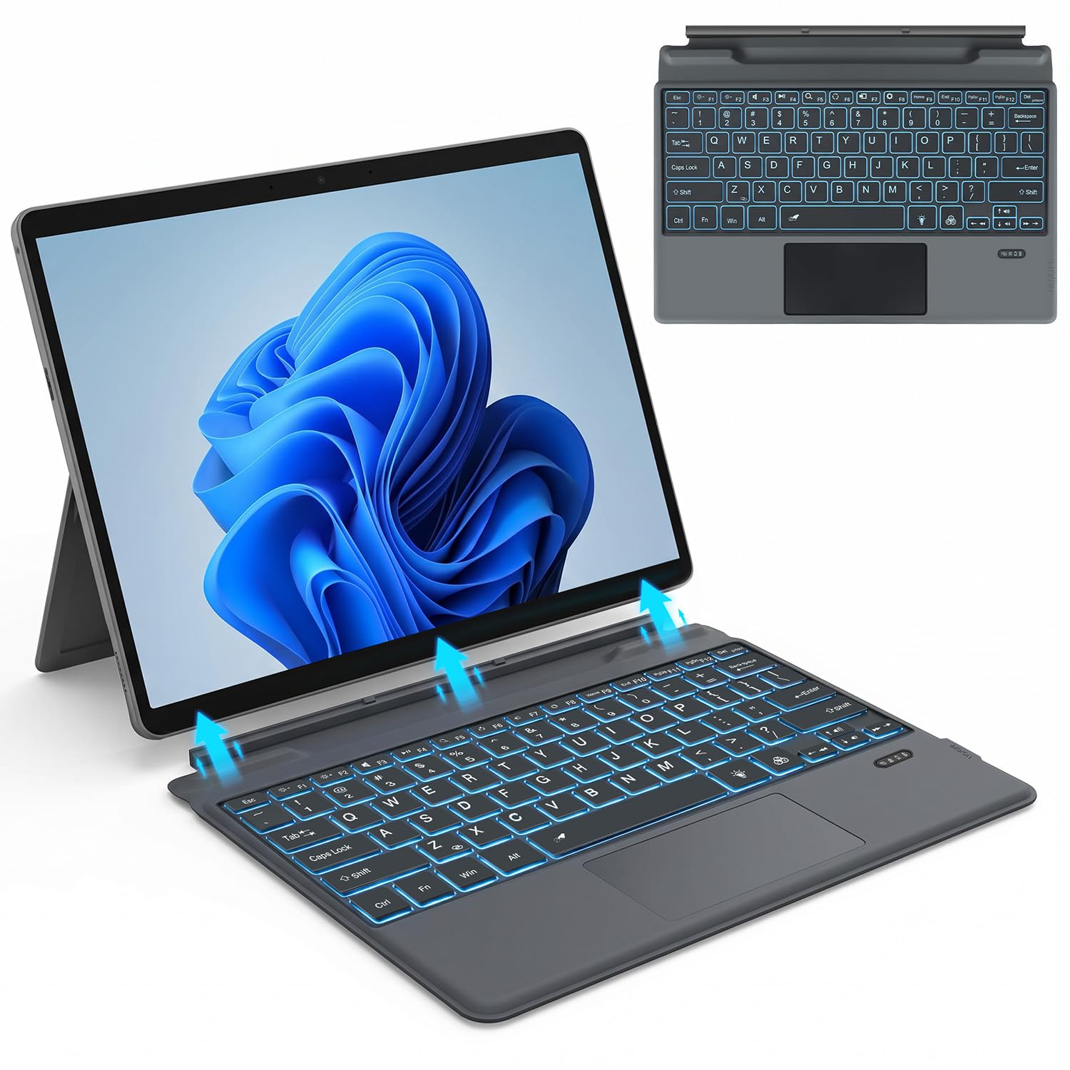 K19M Detachable Keyboard for Dell Latitude 2in1 7320 7310 ONLY,Bluetooth