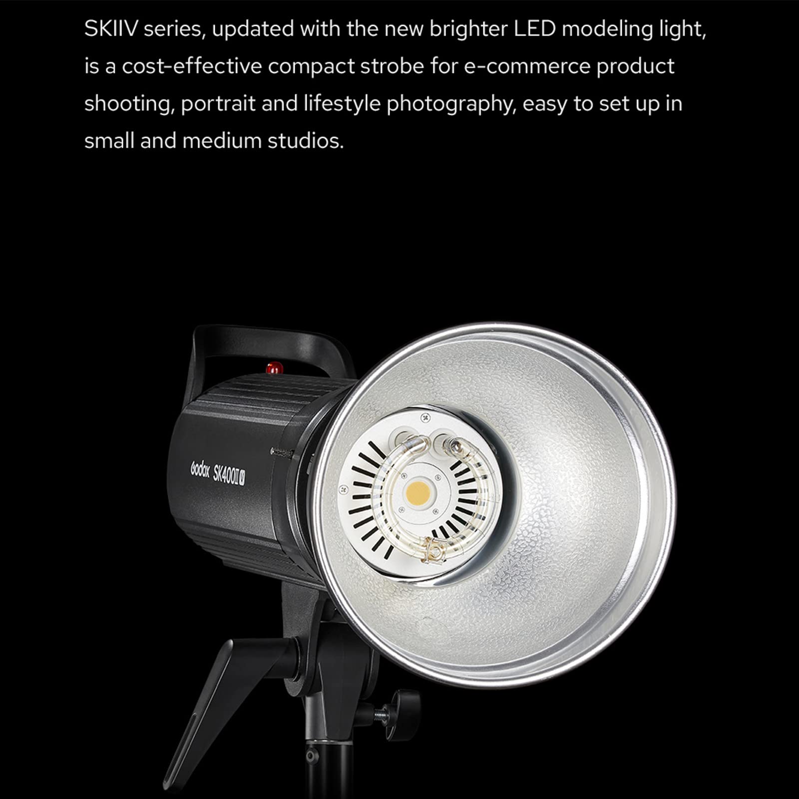 Godox Sk400Ii V Sk400Iiv 400W Studio Strobe Flash   With Standard Reflector, Bowens Mount Led Modeling Lamp For Studio,Commerce