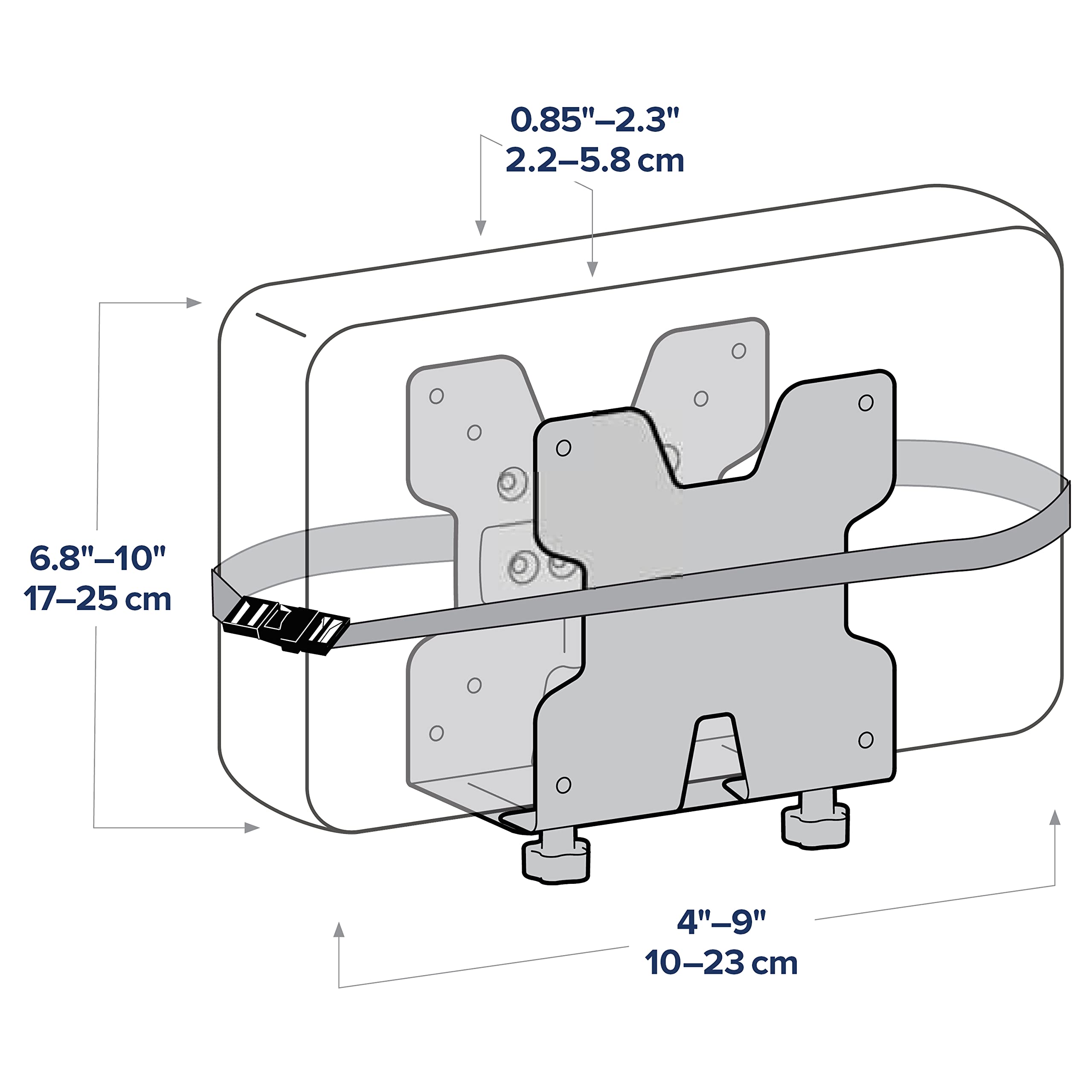 Ergotron   Mini Pc Mount   Add On For Vesa Monitor Arms   Black