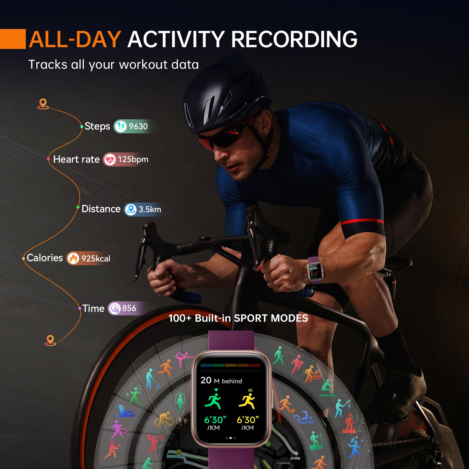 Smart Watches For Women, Alexa Built-In Fitness Watch With 1.8 '' Lcd Screen & Bluetooth Call (Make/Answer), Heart Rate/Spo2/Sle