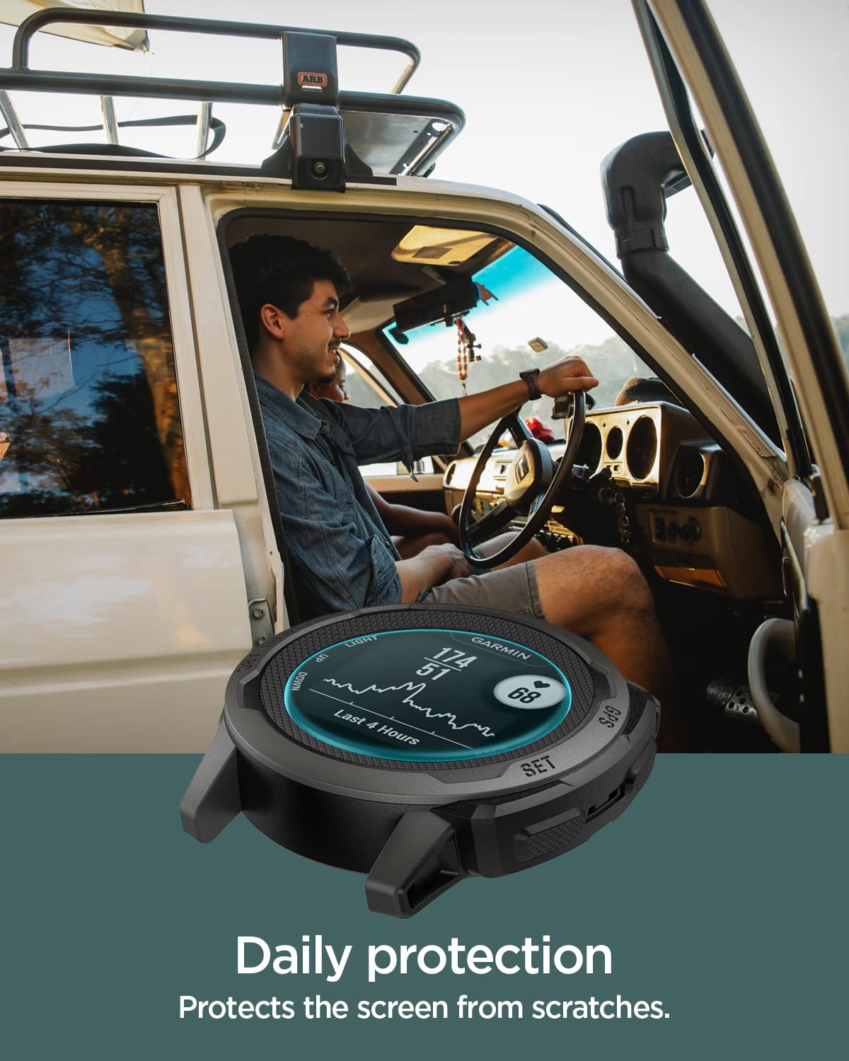 Spigen Tempered Glass Screen Protector [Glastr Ez Fit] Designed For Garmin Instinct 2 (45Mm) / Instinct 2 Solar (45Mm)   2Pack