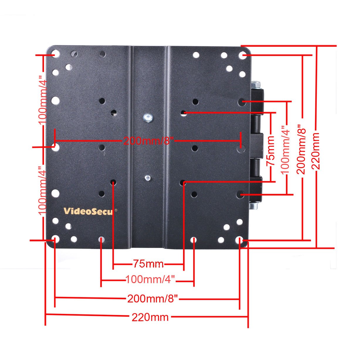 Videosecu Articulating Tilt Swivel Tv Wall Mount For Most 27-47 Lcd Led Tv Flat Panel Black Ml510B B65