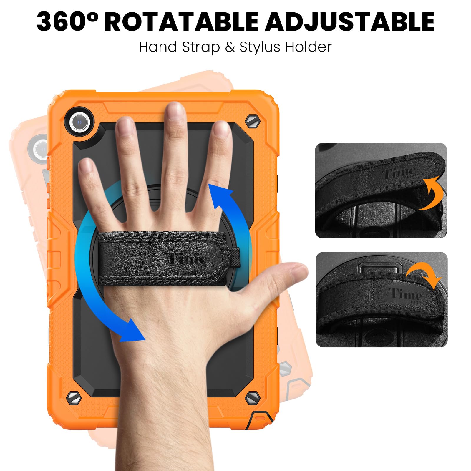 Timecity Case For Samsung Galaxy Tab A9 Plus 11 Inch 2023: Sturdy Rugged Case With Screen Protector, Kickstand, Hand/Shoulder St