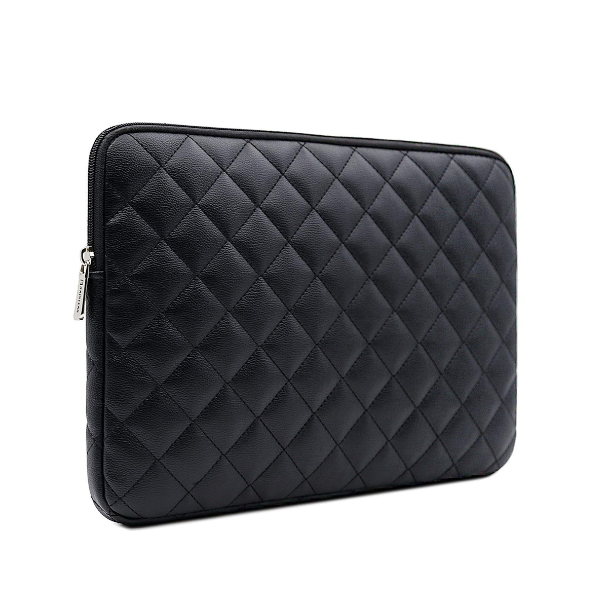 RAINYEAR 13 Inch Laptop Sleeve Diamond PU Leather Case Shockproof Water Resistant Cover Bag Compatible with New 13.6' M2 A2681 13.3 A2338 MacBook Air Pro M1 A2337 A2159 A2179 A2251 A2289 (Black)