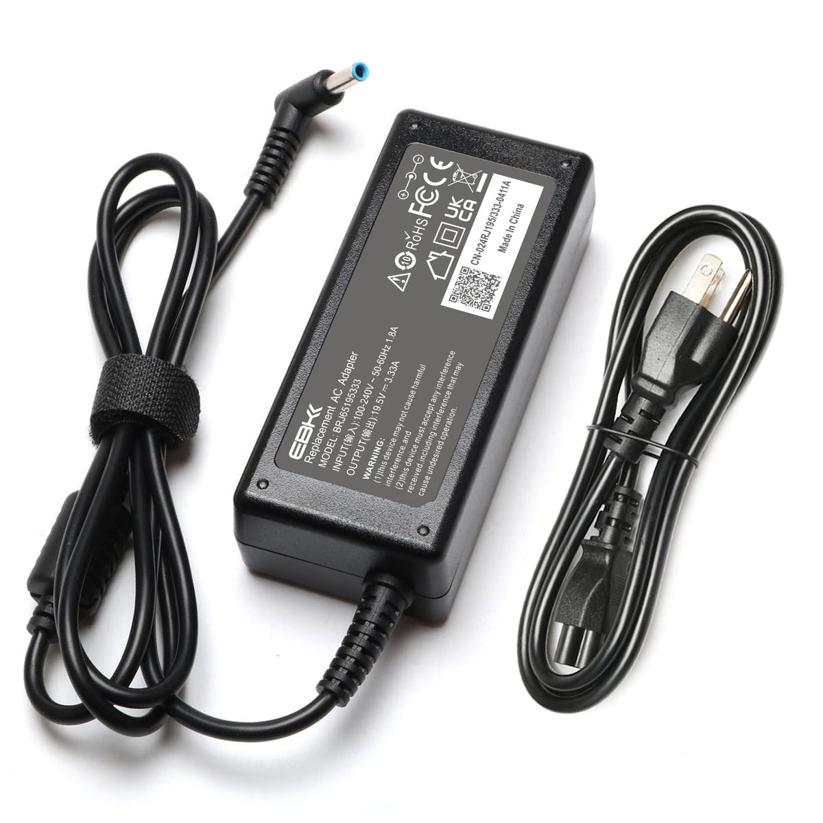 65W Laptop Charger For Hp Elitebook Charger 840 850 845 830 820 G9 G8 G7 G6 G5 G4 G3 / Probook 450 430 440 446 455 470 640 650 745 735 725 755 Power Cord
