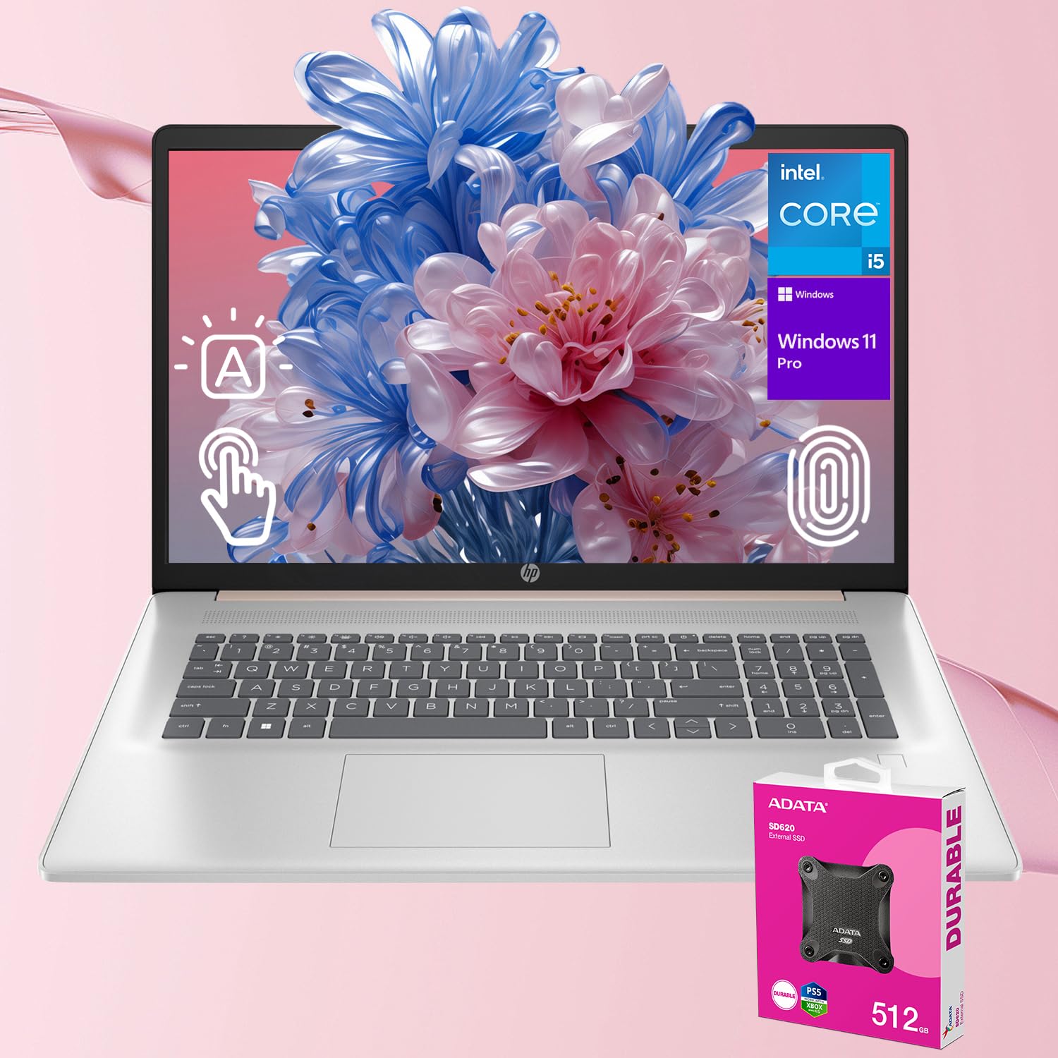 Hp Essential Business Laptop | 17.3'' Hd+ Touchscreen | Intel Core I5-1334U | 16Gb Ram | 1Tb Ssd | Wi-Fi 6 | Backlit Kb | Webcam