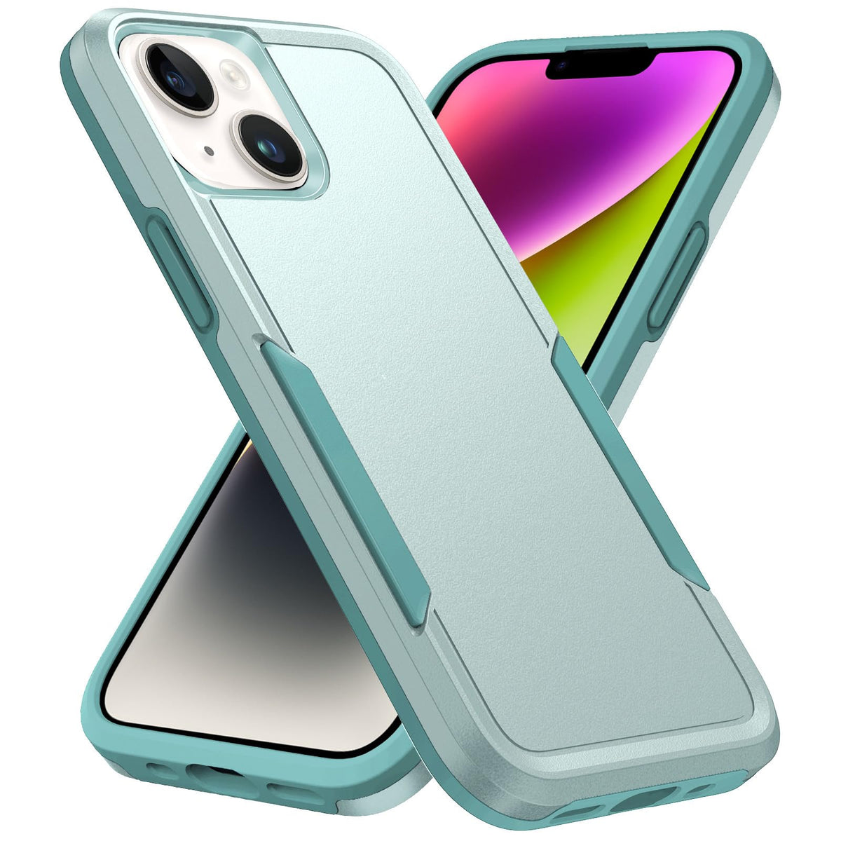 Hsefo Compatible With Iphone 14 Case, Heavy Duty Protection Shockproof Dropproof Dustproof Anti-Scratch Phone Case Cover Protect