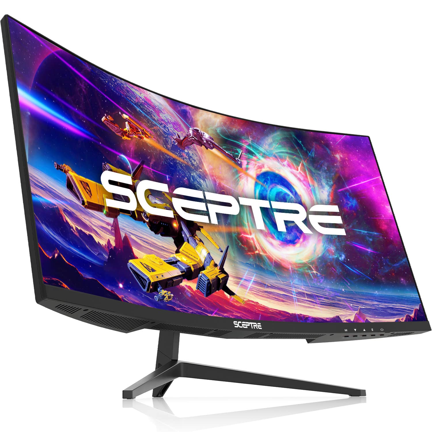 Sceptre 30-Inch Curved Gaming Monitor 21:9 2560X1080 Ultra Wide/ Slim Hdmi Displayport Up To 200Hz Build-In Speakers, Metal Blac
