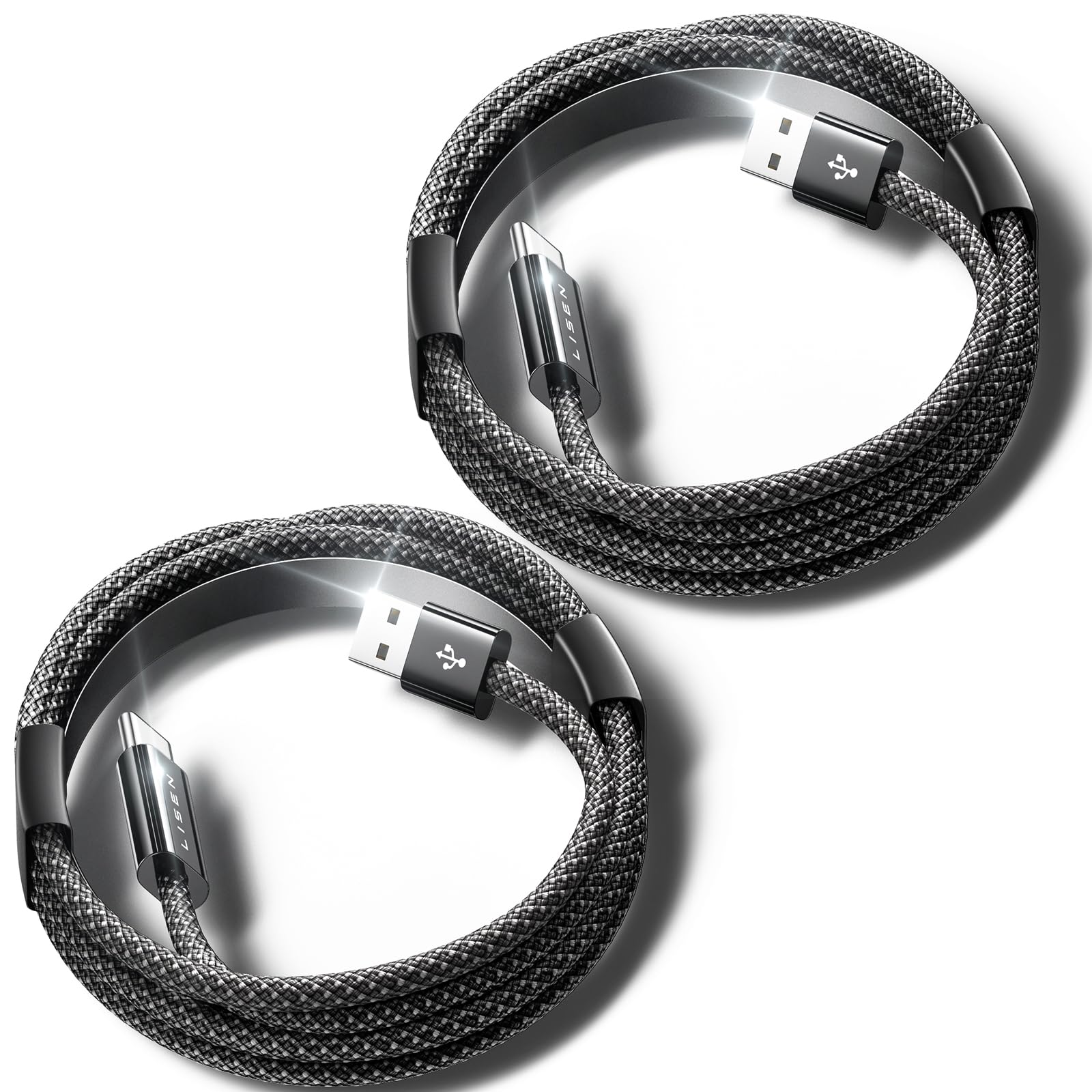 Lisen For Iphone 15 Charger Cord, [6.6Ft, 2 Pack] Fast Charging Usb To Usb C Cable For Iphone 15 Apple Usb C Cable 6Ft For Iphon