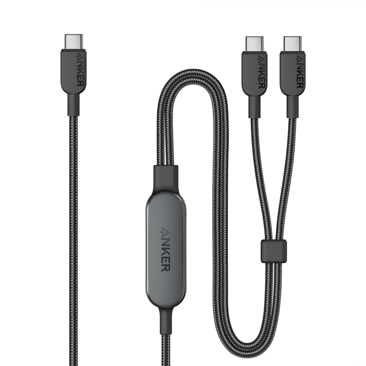 Anker Usb C Cable, 4 Ft 2 In 1 Usb C To Usb C Cable 140W Max, Fast Charging For Iphone 16/16 Pro/16 Pro Max/16 Plus, Samsung S24