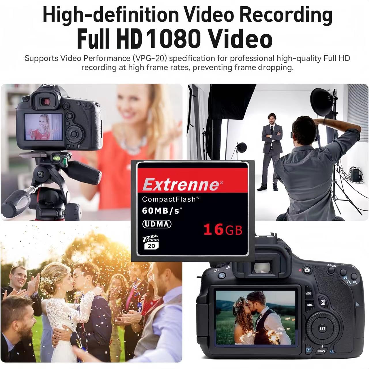 Hsanyiur 16Gb Compact Flash Card,Udma Speed Up To 60Mb/S,Original Cf Card Camera Memory Card,For Professional Photographer,Video