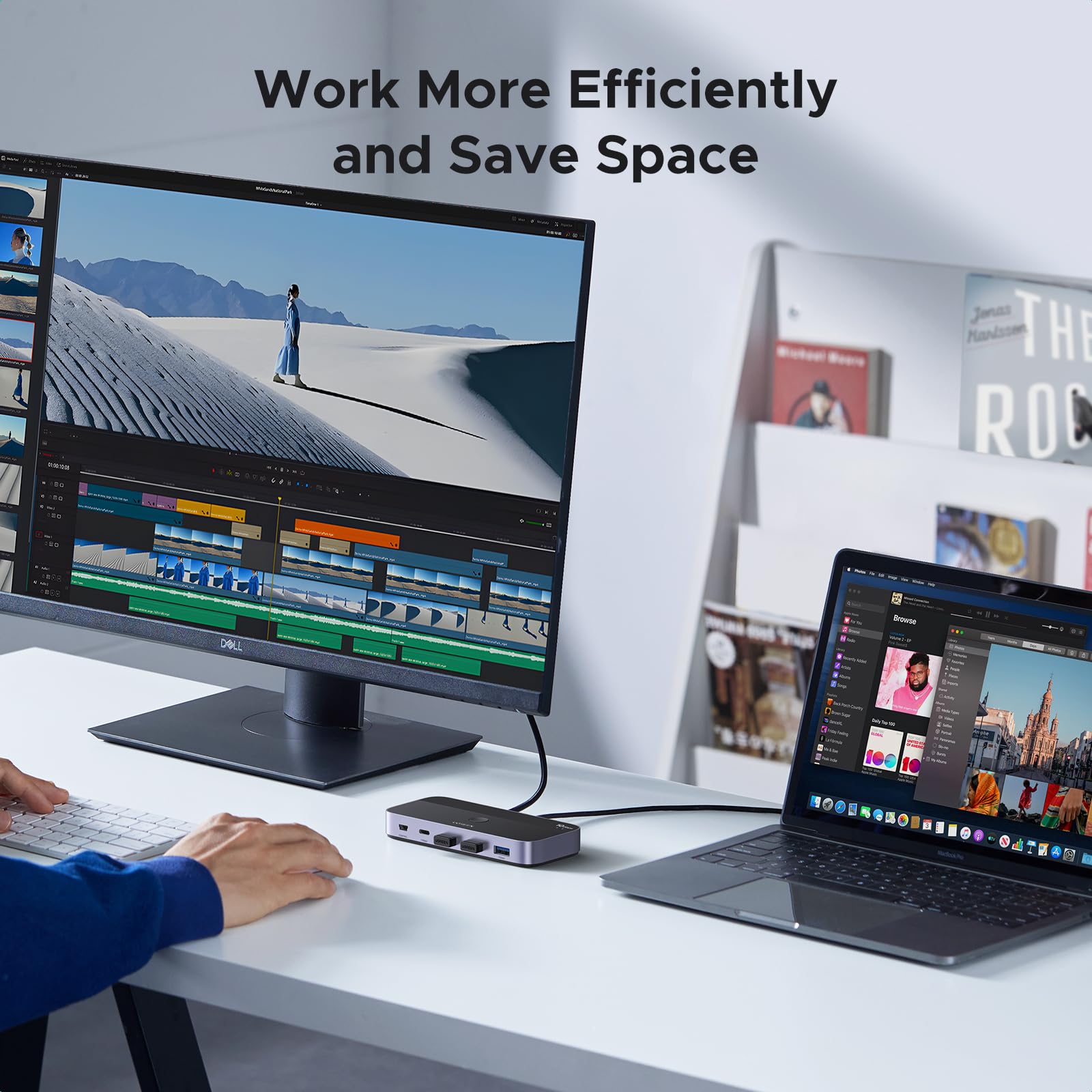 Ugreen Usbc Switch 2 Computers Share 4 Usb 3.2 Ports, 10Gbps Switcher Selector For Pc Laptop Keyboard Mouse, Sharing Switch Adap