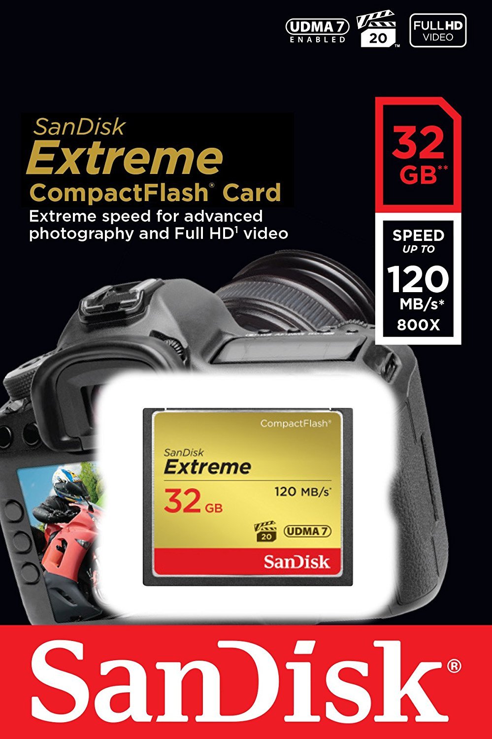 Sandisk Corporation Extreme Compactflash Card