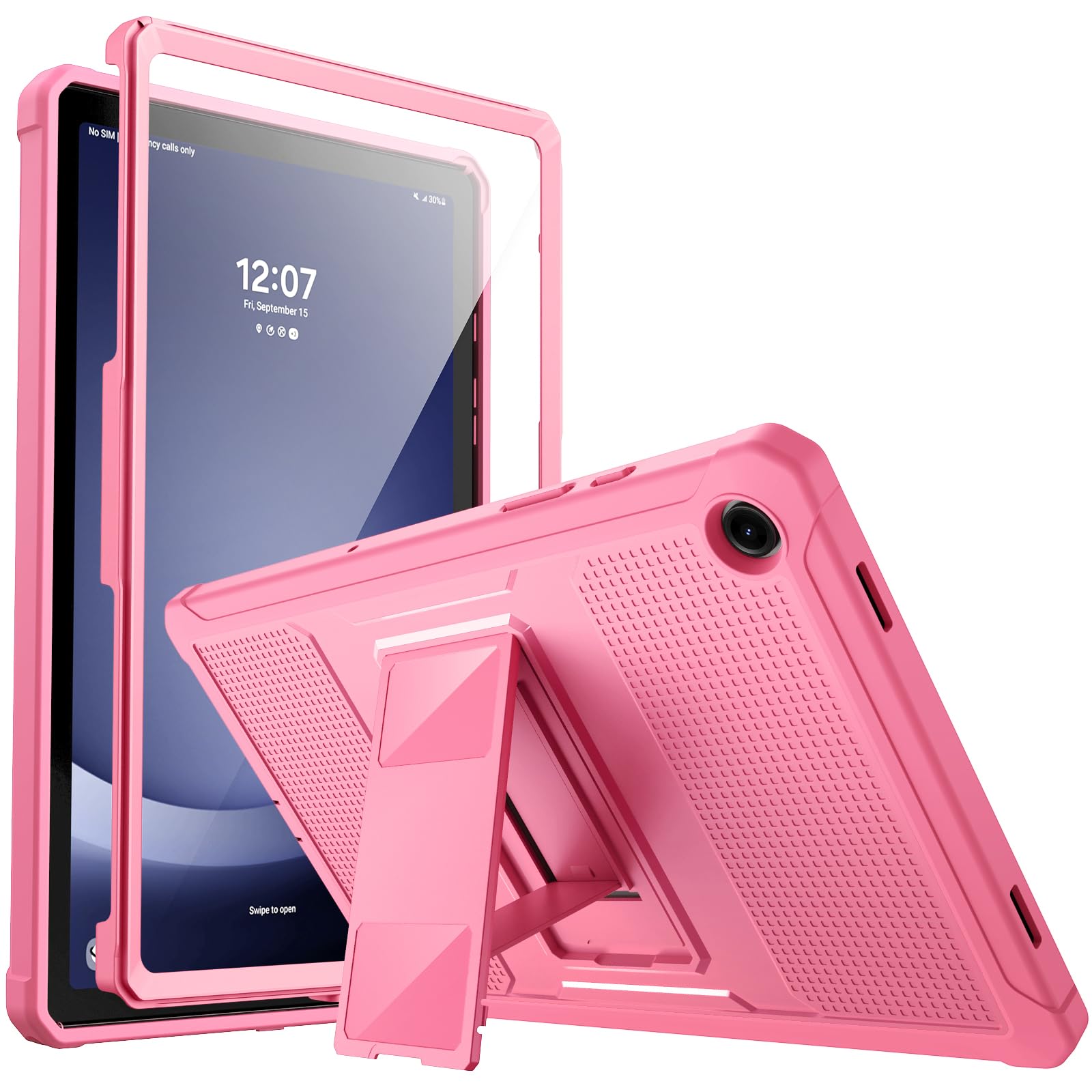 MoKo Case Fit Galaxy Tab A9 Plus 11 Inch 2023 (SM X210/X216/X218), Shockproof Full Body Rugged Stand Back Cover Built in Screen Protector Fit Galaxy Tab A9+ 11' 2023, Conch Shell