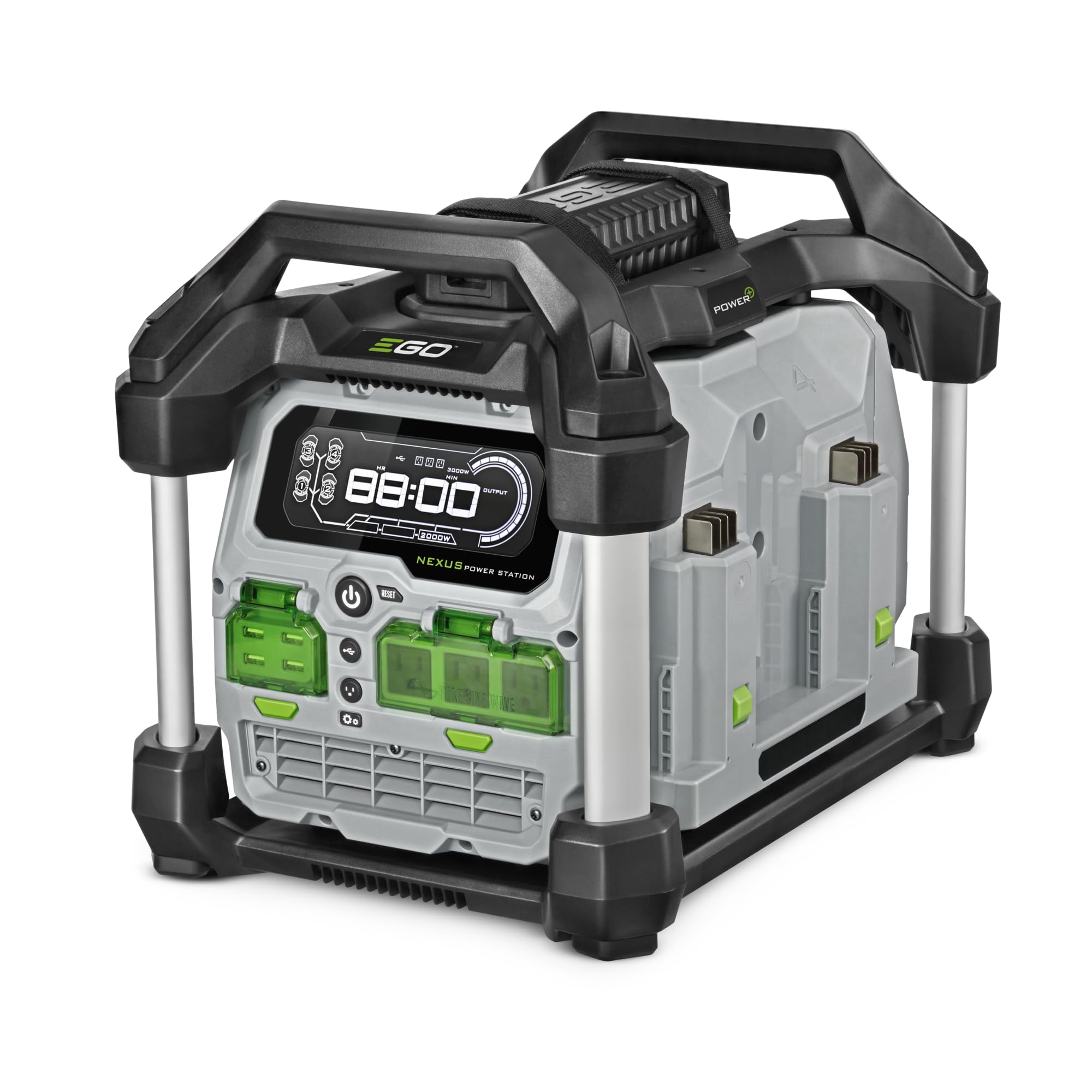 Ego Power+ Pst3040 3000W Nexus Portable Power Station For Indoor And Outdoor Use Battery Not Included Silver