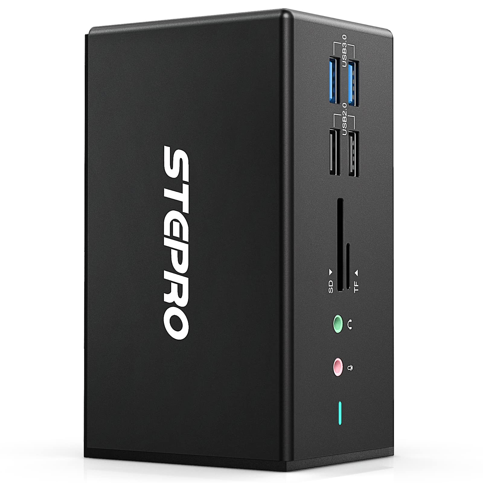 STEPRO 14 in 1 Docking Station Quadruple Monitor Compatible for MacBook and Windows, Thunderbolt Dock with USB-A and USB-C Cable