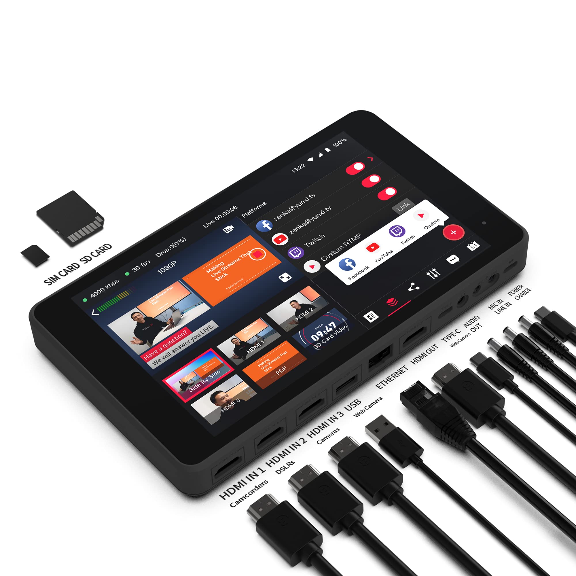 Yololiv Yolobox Pro Protable Muti Camera Live Streaming Studio